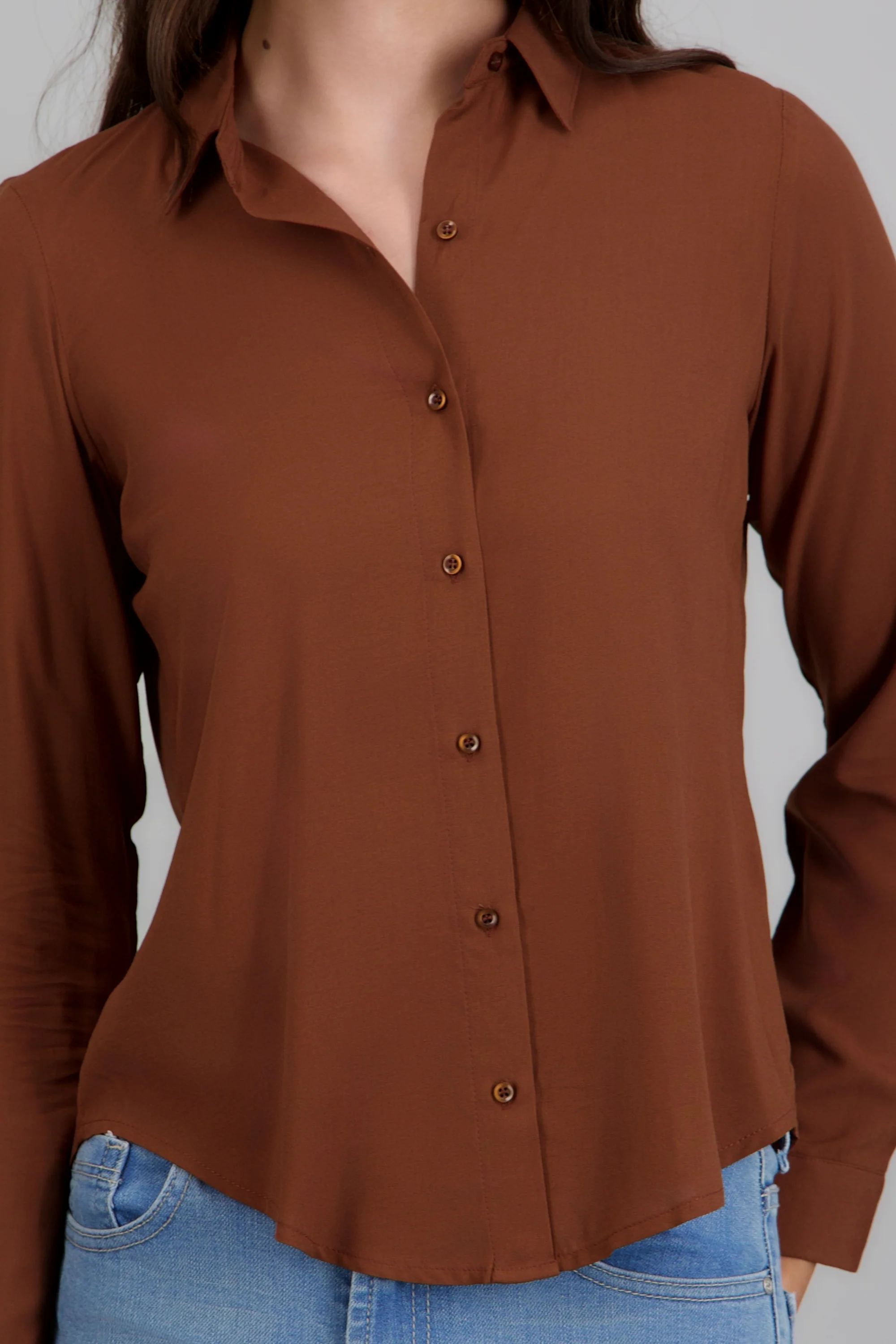 Camisa manga larga lisa - Image 5