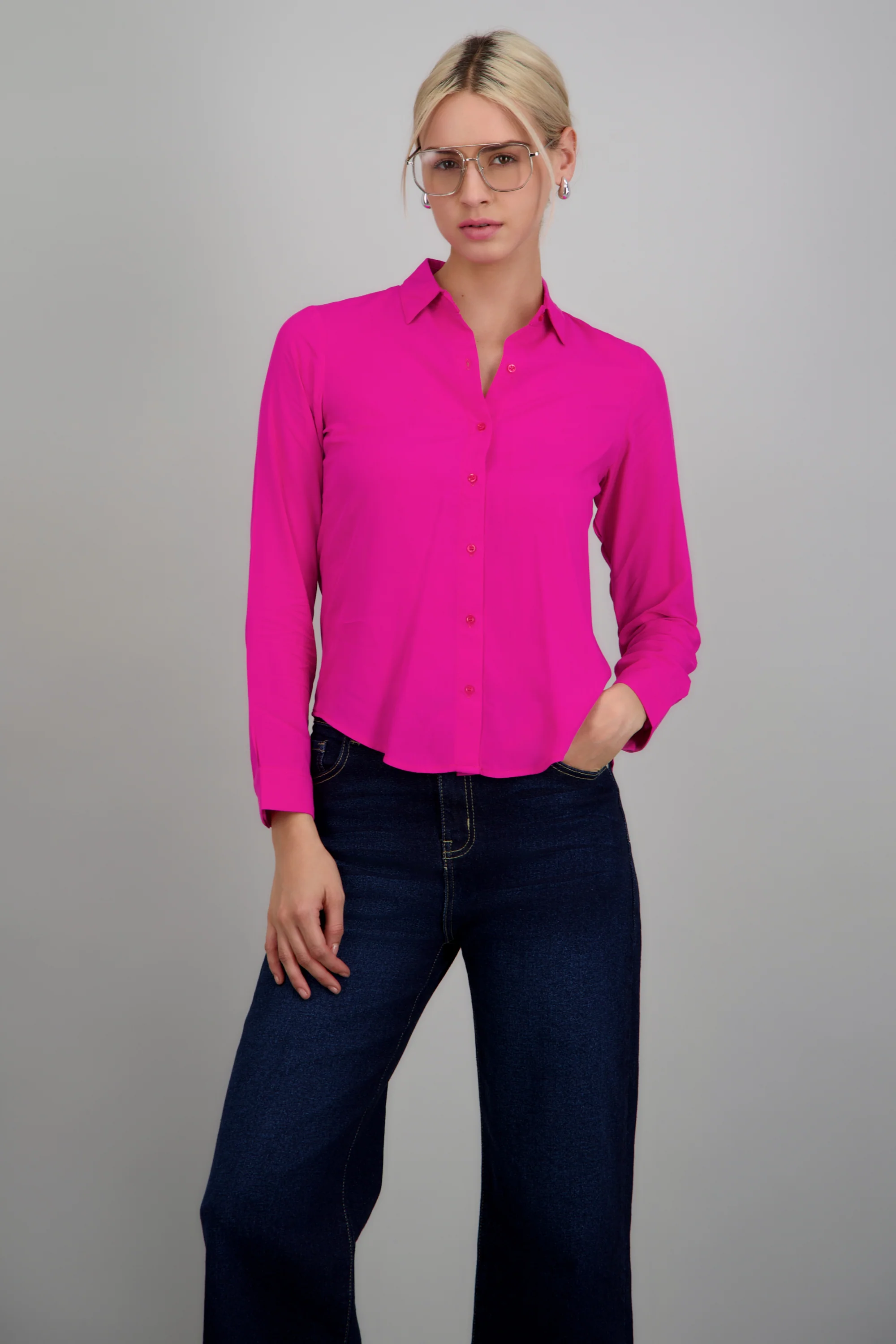 Camisa manga larga lisa