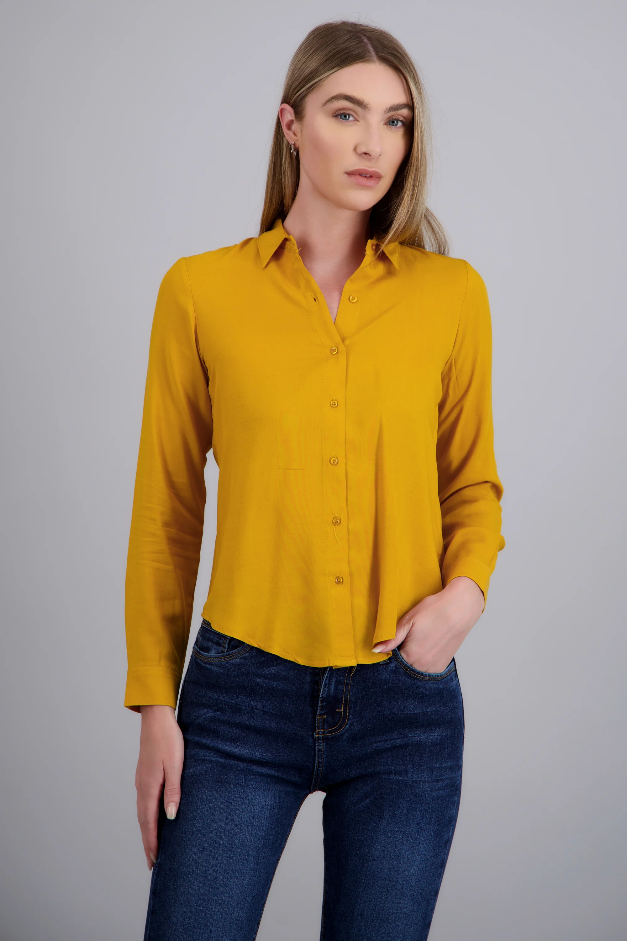 Camisa manga larga lisa