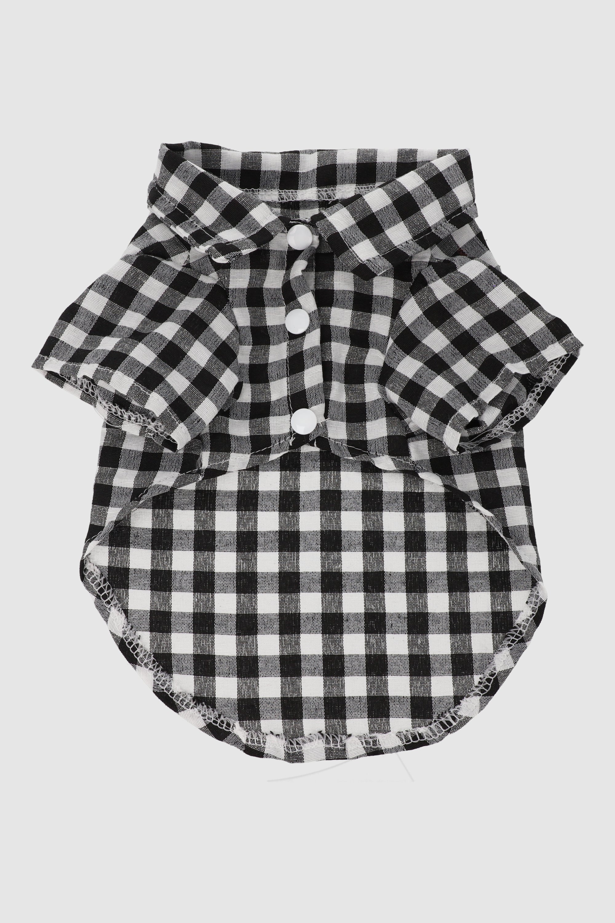 Camisa mascota cuadros ajedrez
