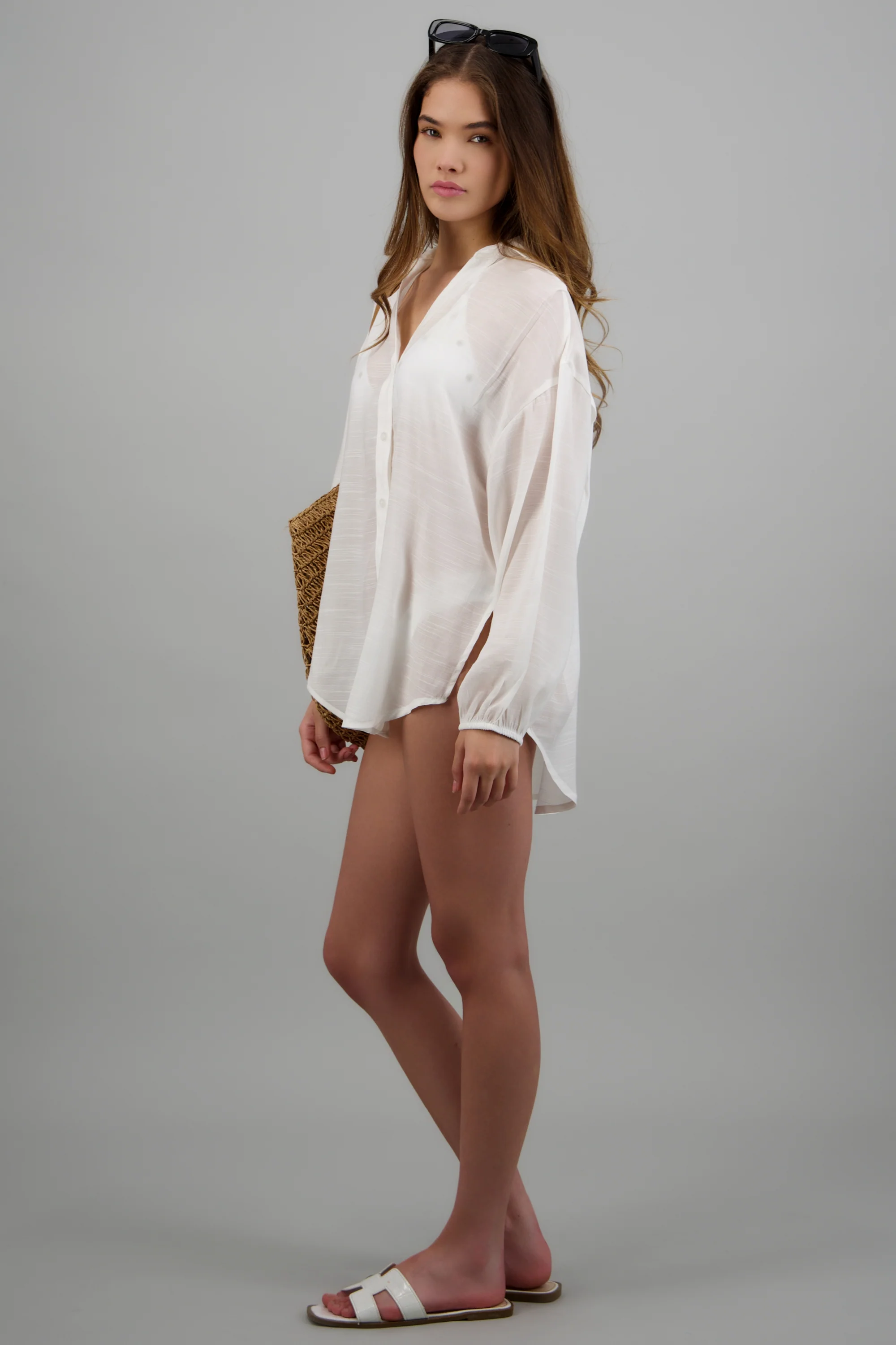 Camisa over ligera manga larga - Image 3