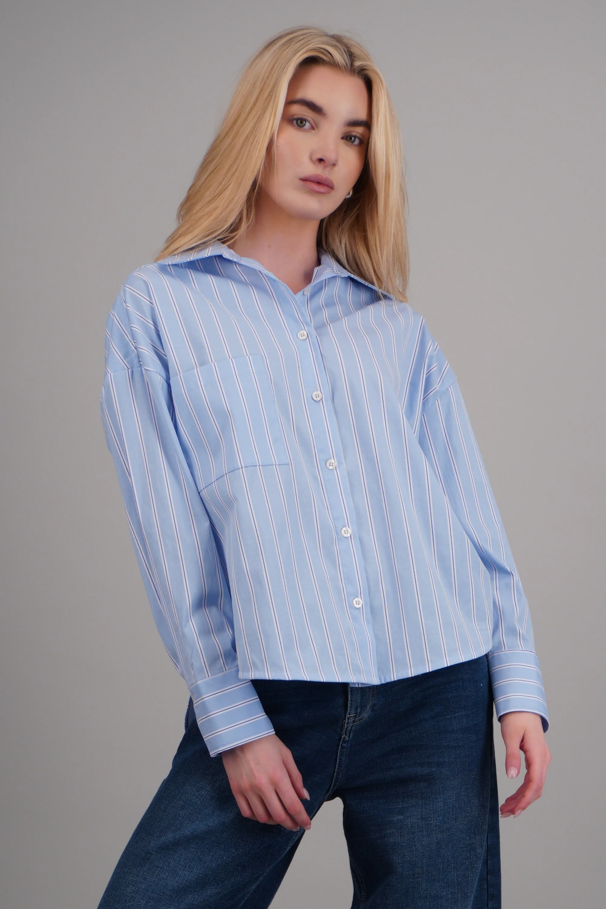 camisa oversize rayas - Image 2