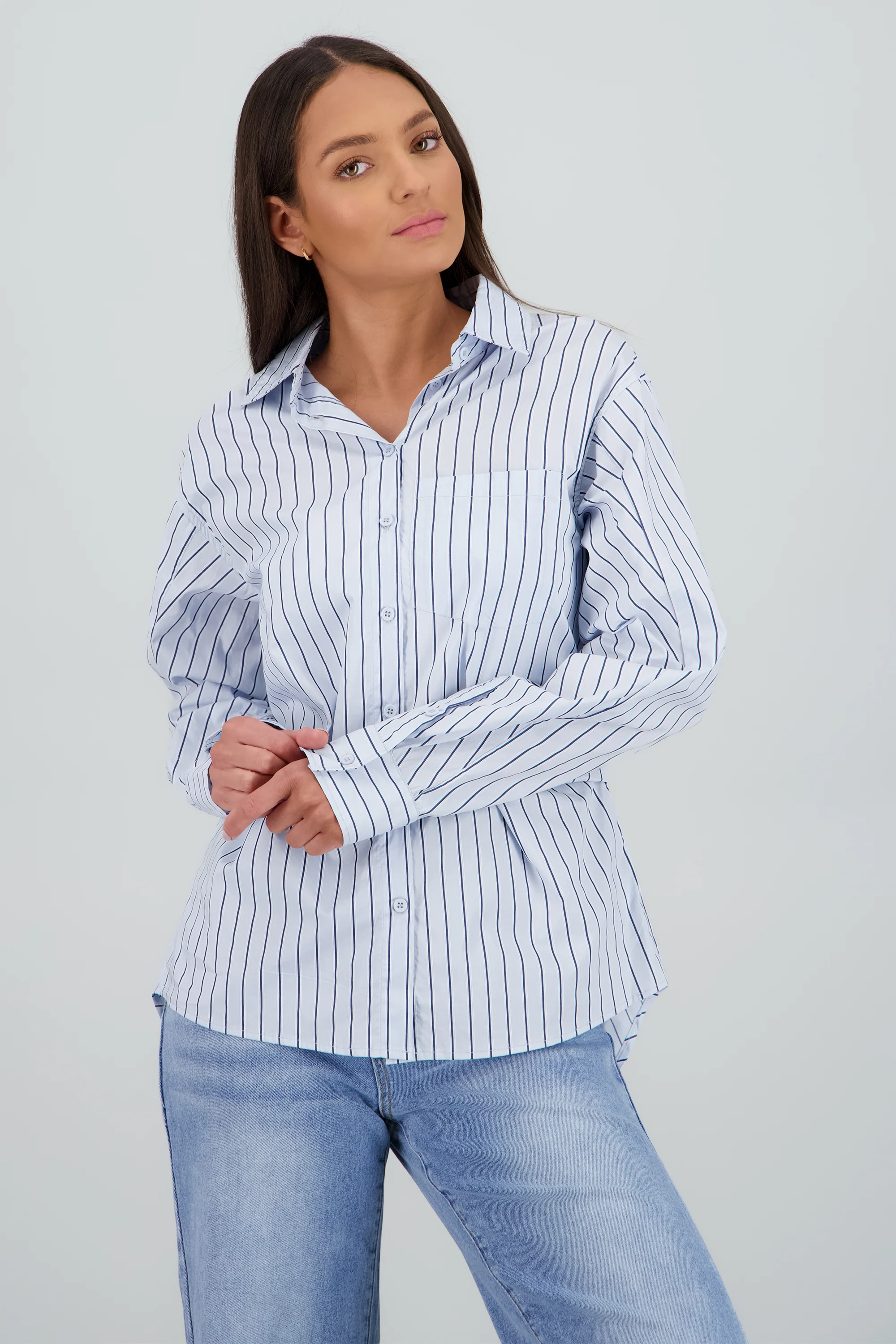 Camisa oversized rayas