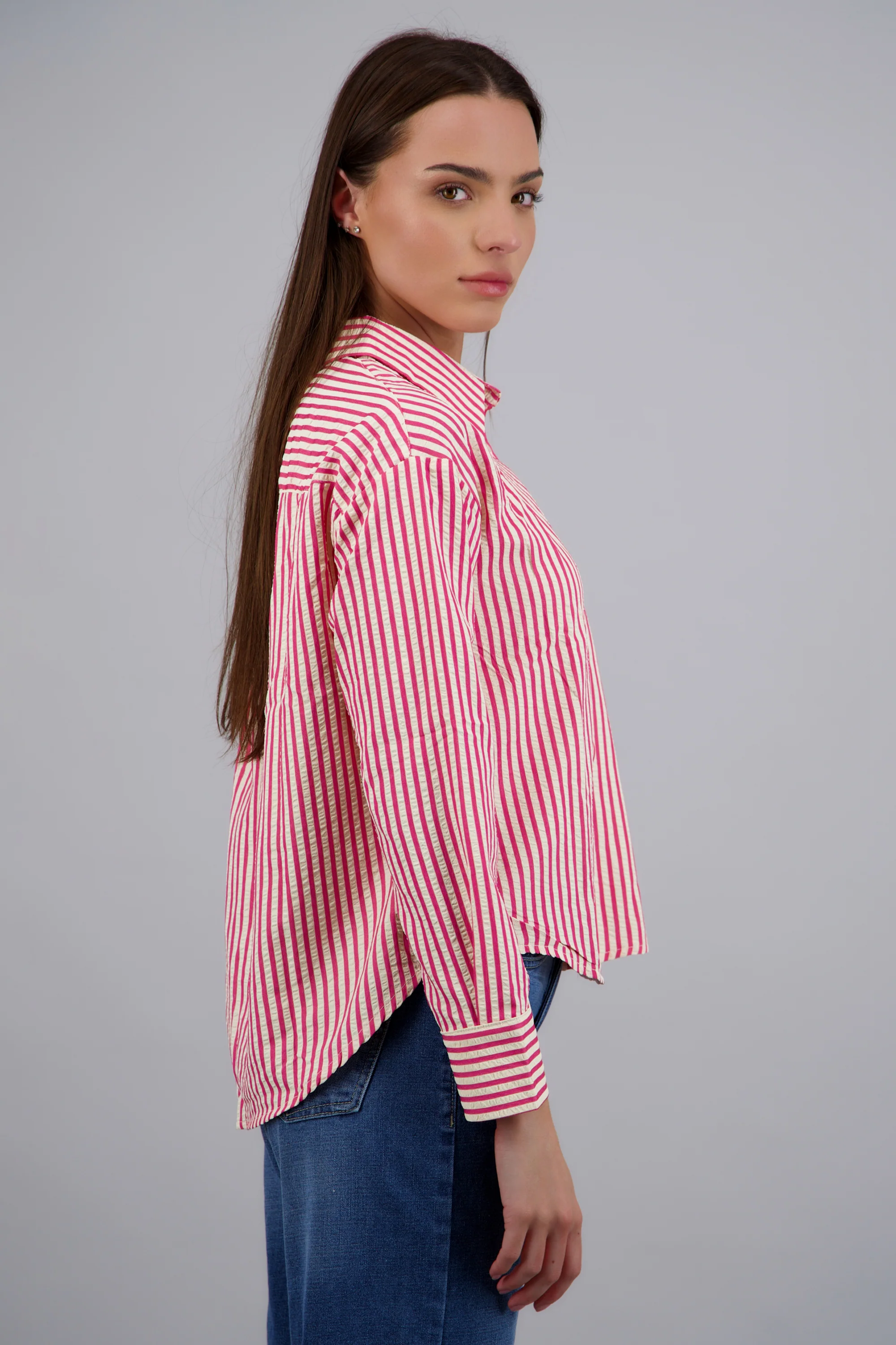 Camisa rayada texturizada - Image 3