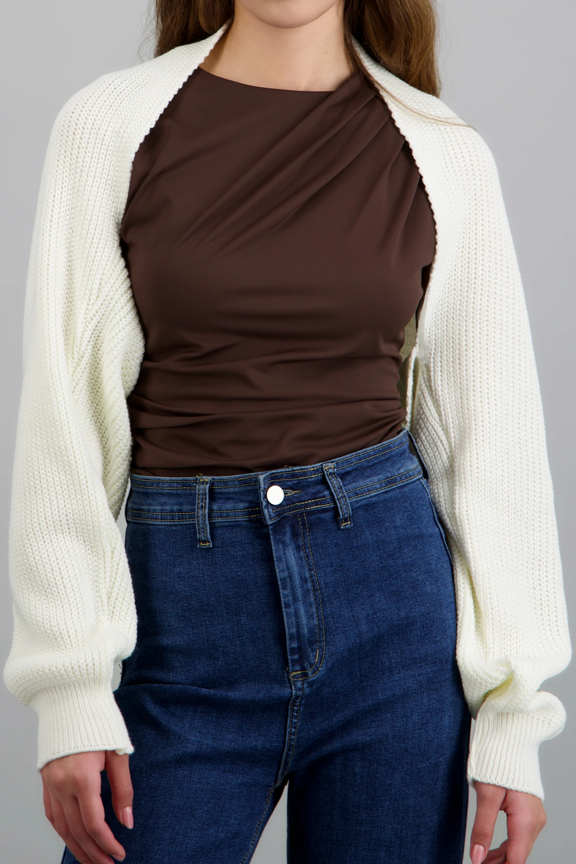 Cardigan bolero en tejido - Image 5