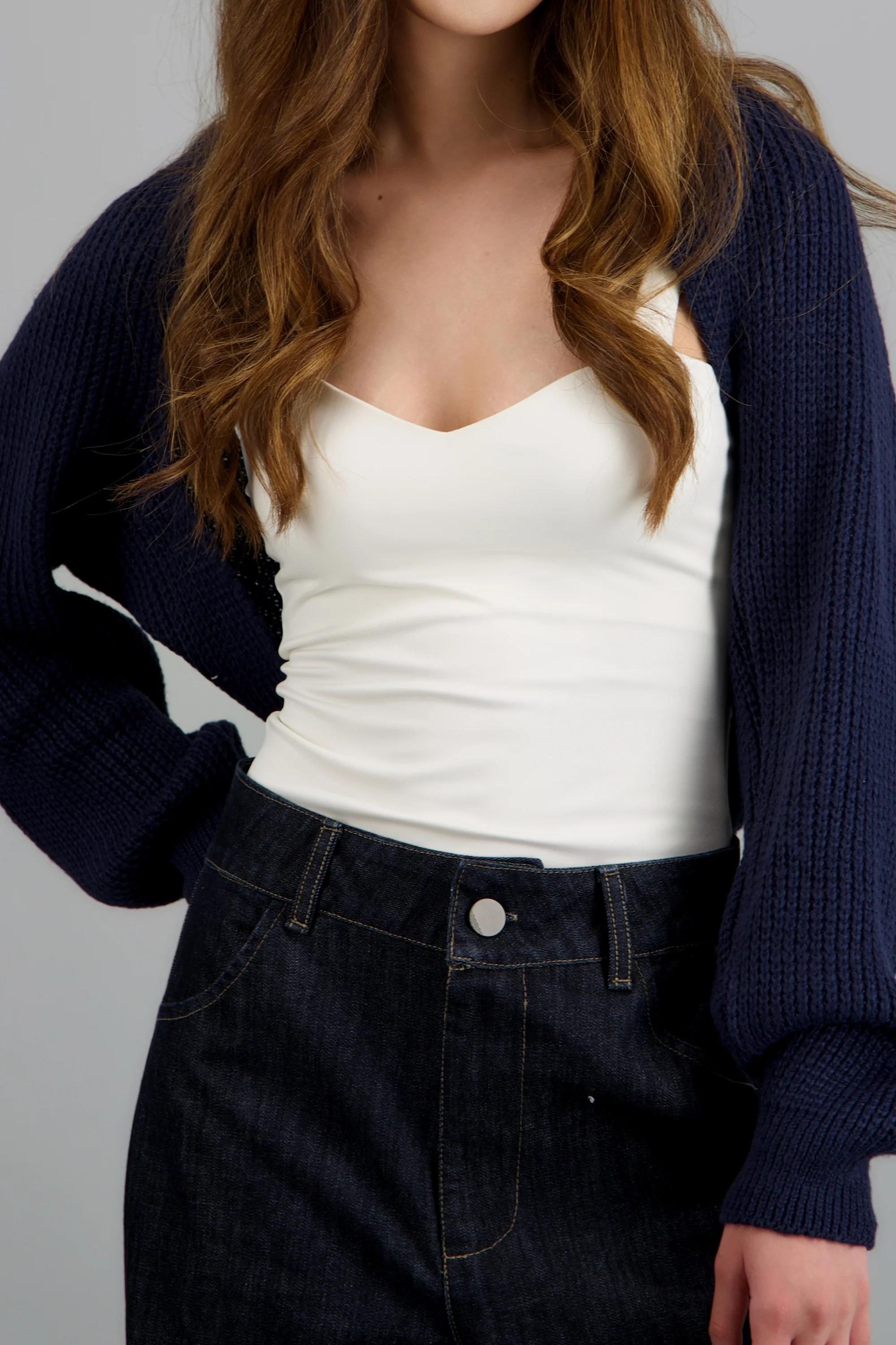 Cardigan bolero en tejido - Image 5