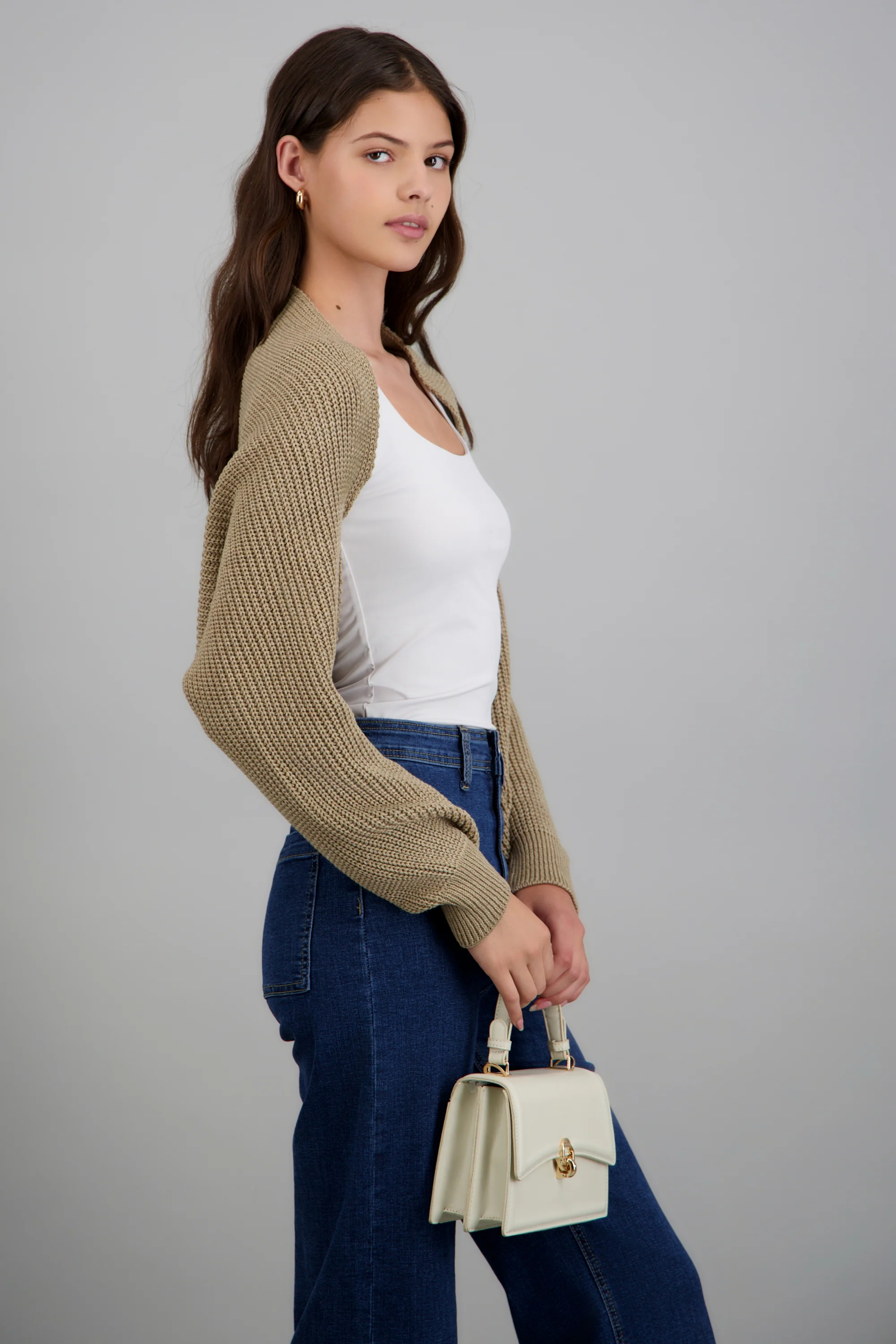 Cardigan bolero en tejido - Image 4