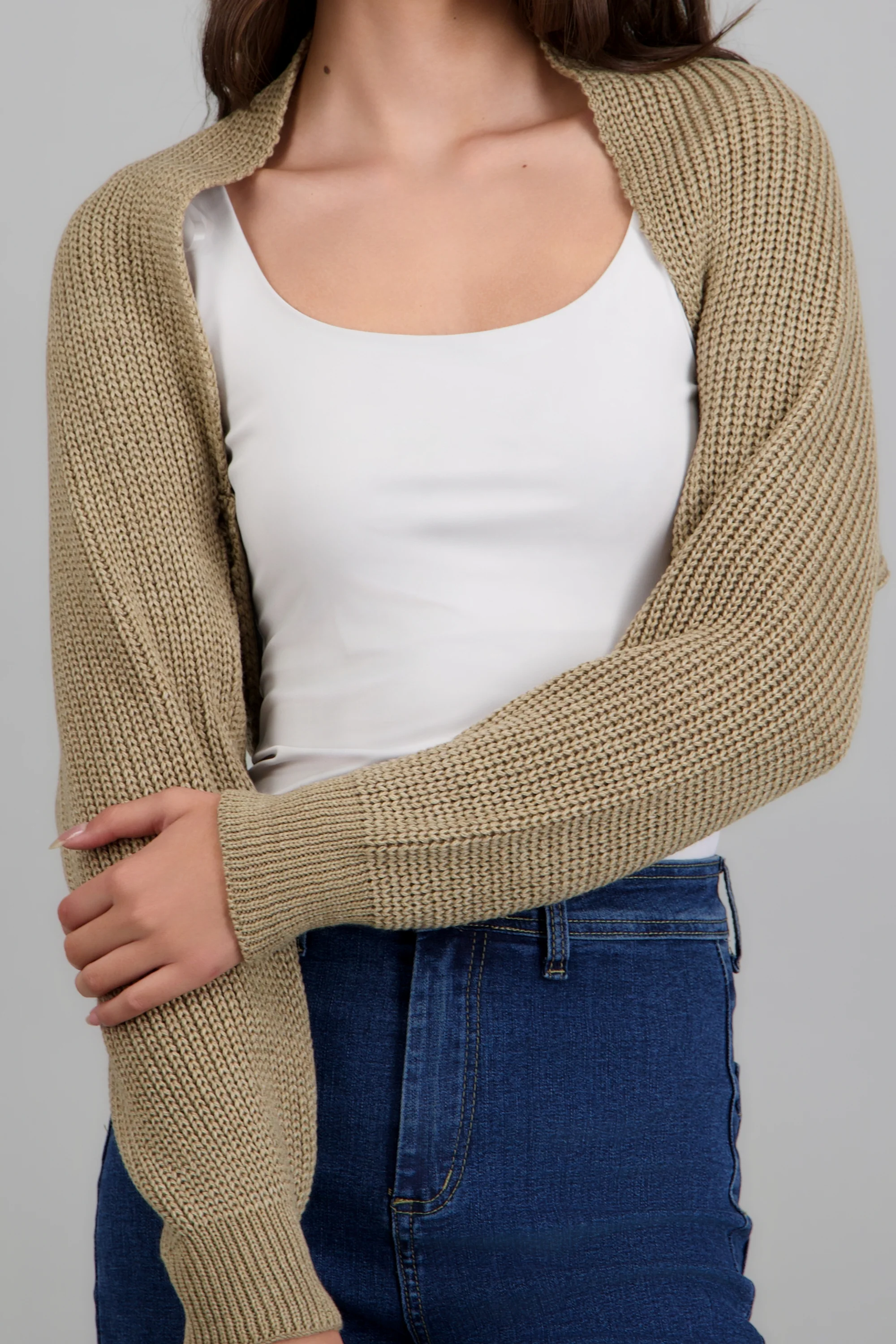 Cardigan bolero en tejido - Image 5