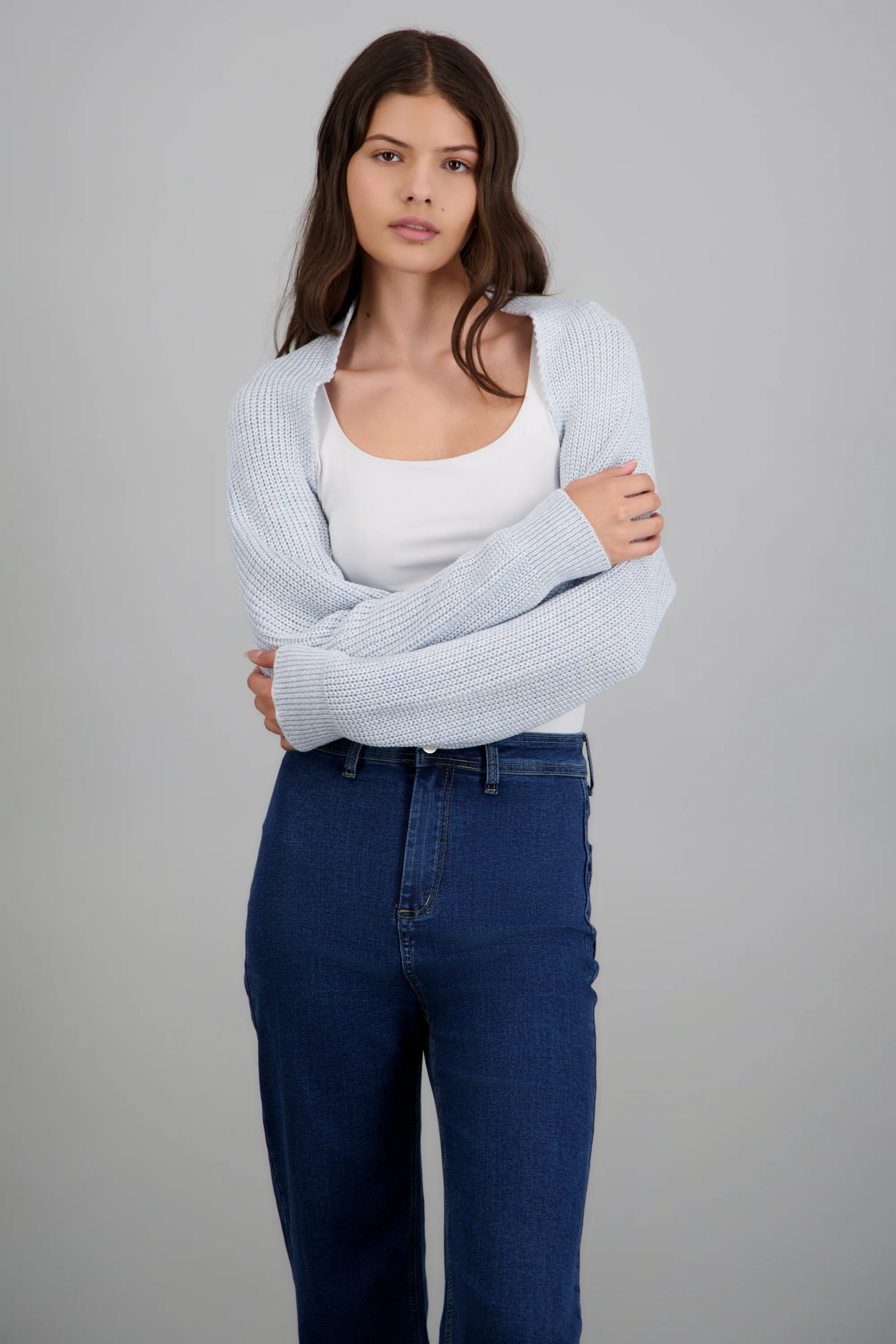 Cardigan bolero en tejido - Image 3