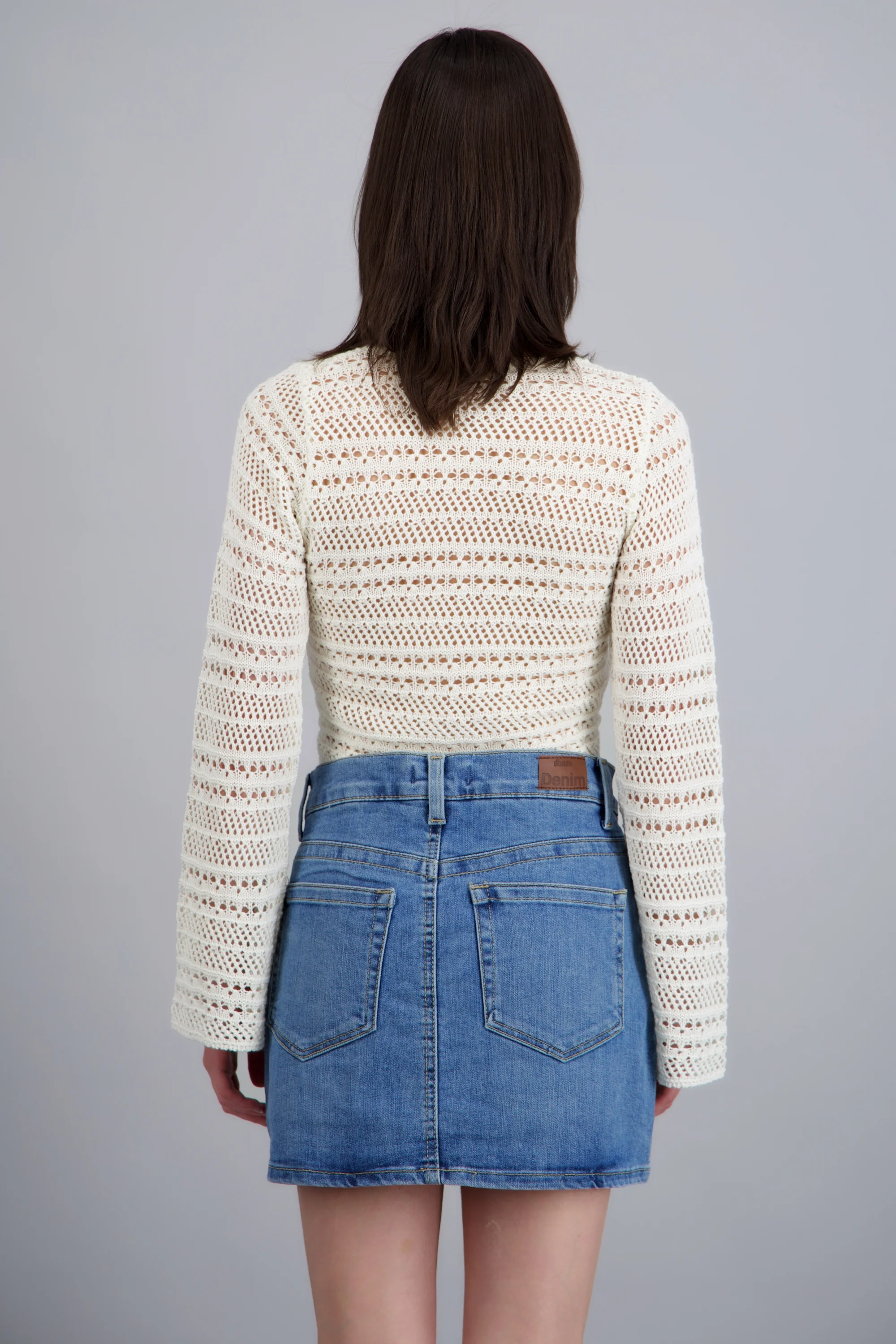 Cardigan calado detalle jareta - Image 4