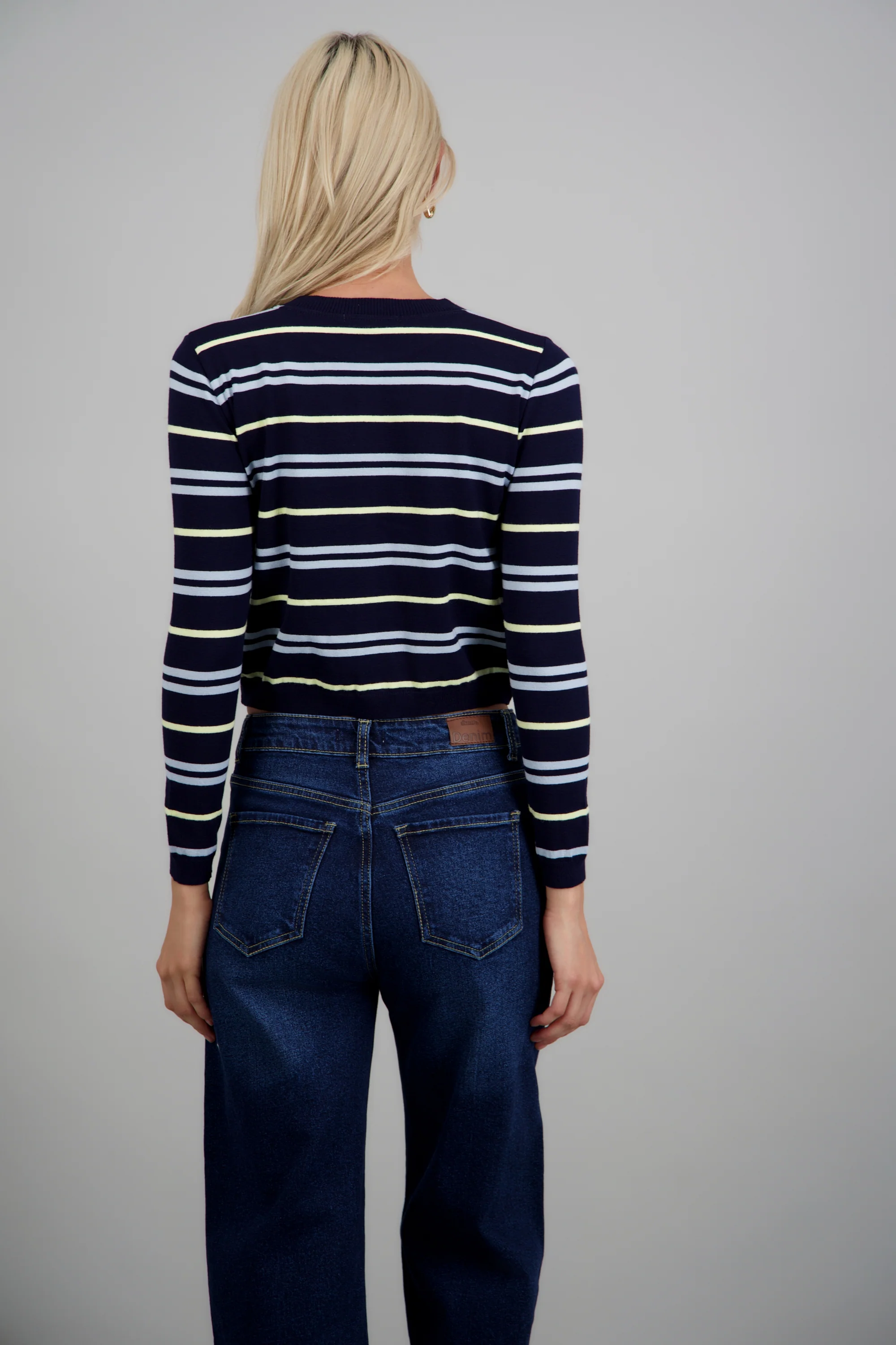 Cardigan ligero detalle rayas - Image 4