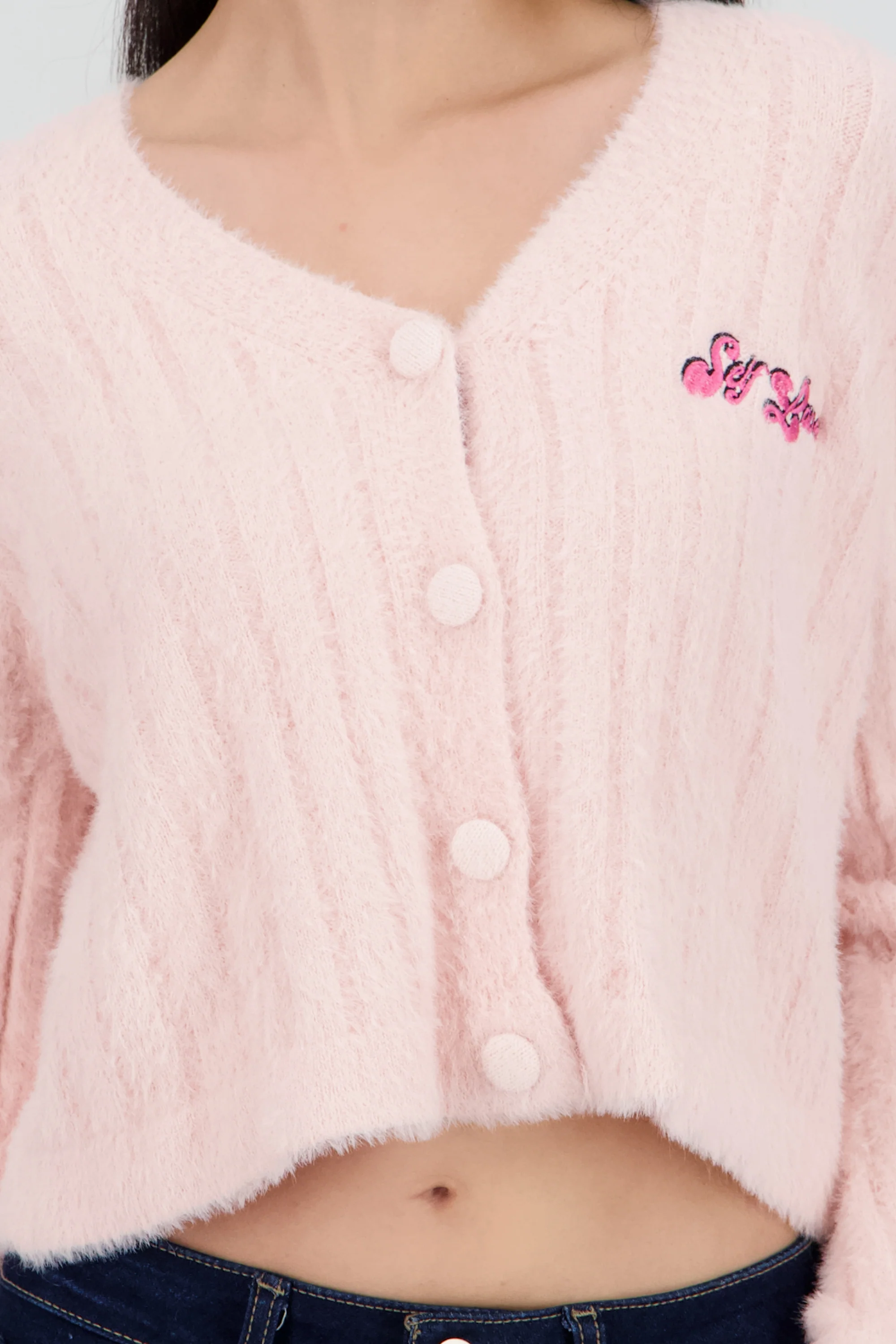 Cardigan suave detalle parche - Image 5