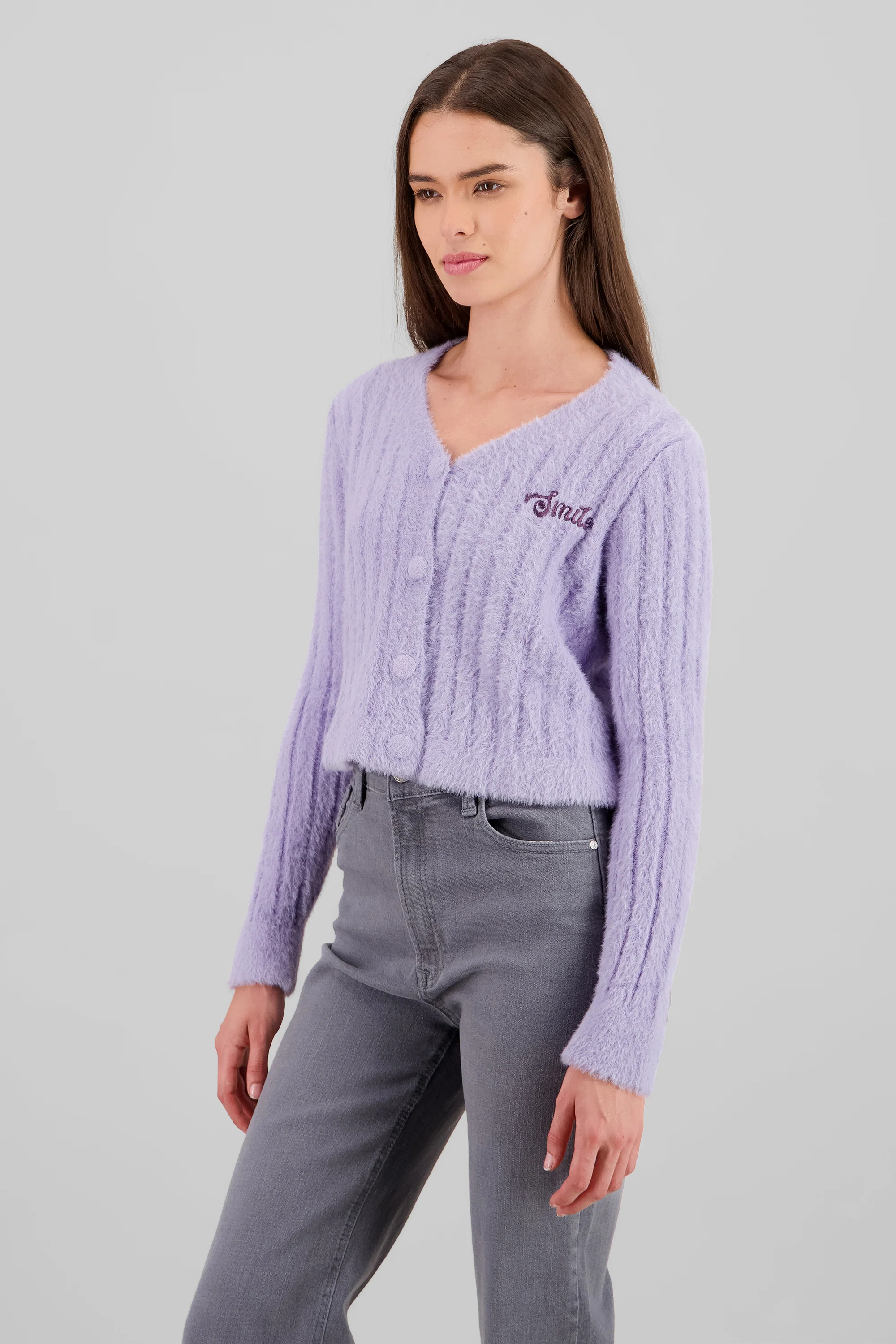 Cardigan suave detalle parche - Image 3