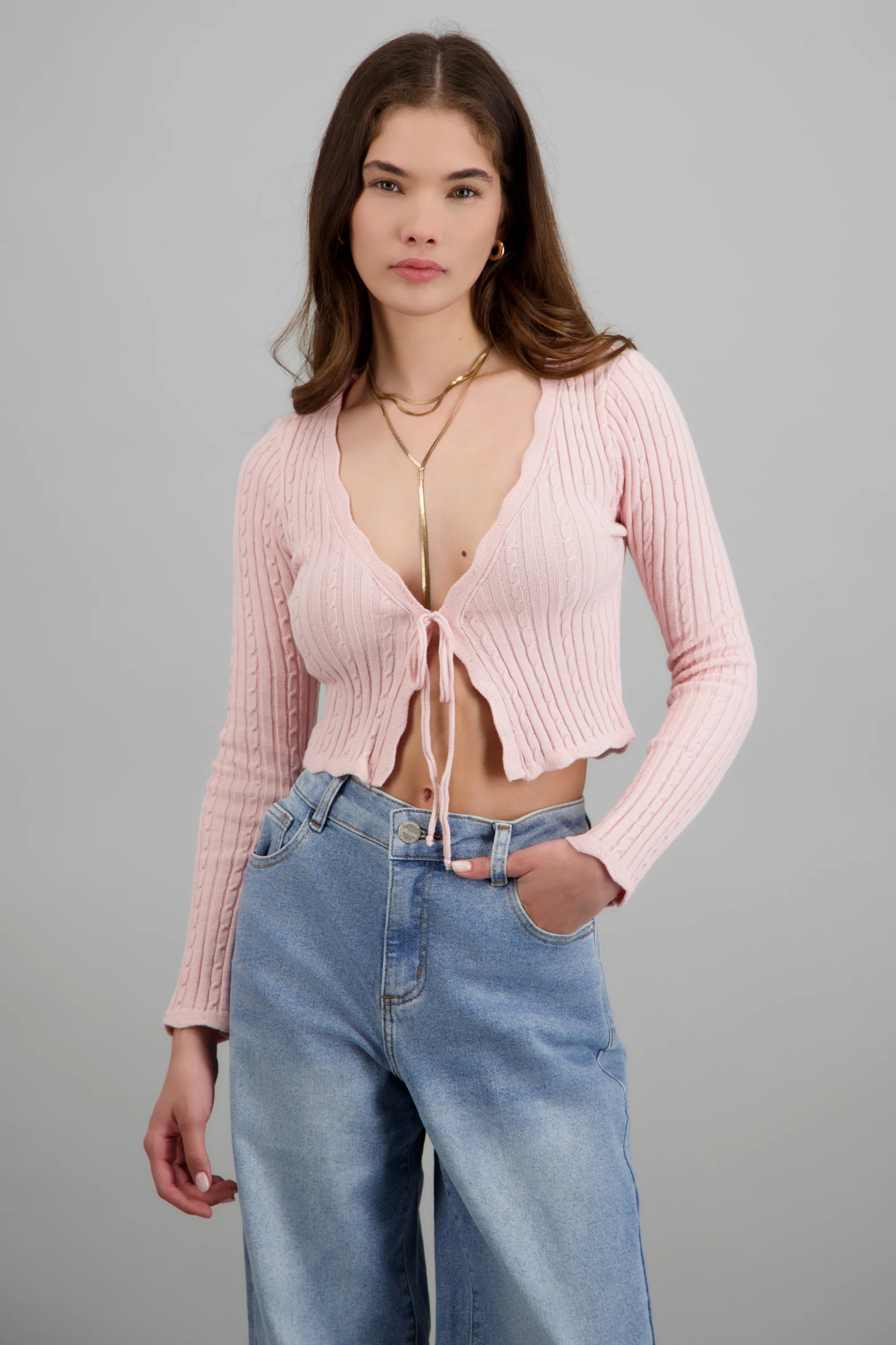 CARDIGAN TRENZADO DET BORDE KNI - Image 3