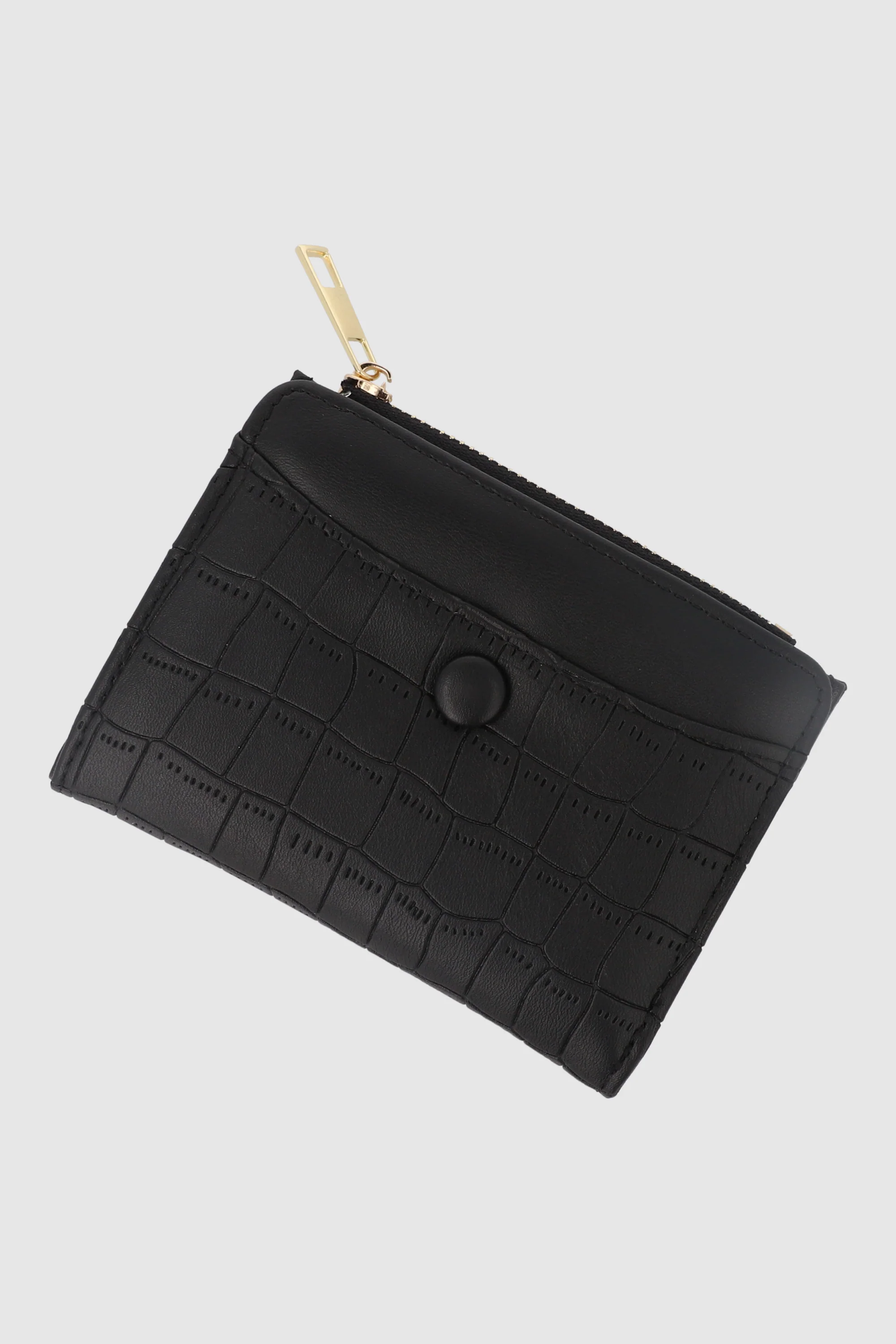 Cartera Mini Croco Botón