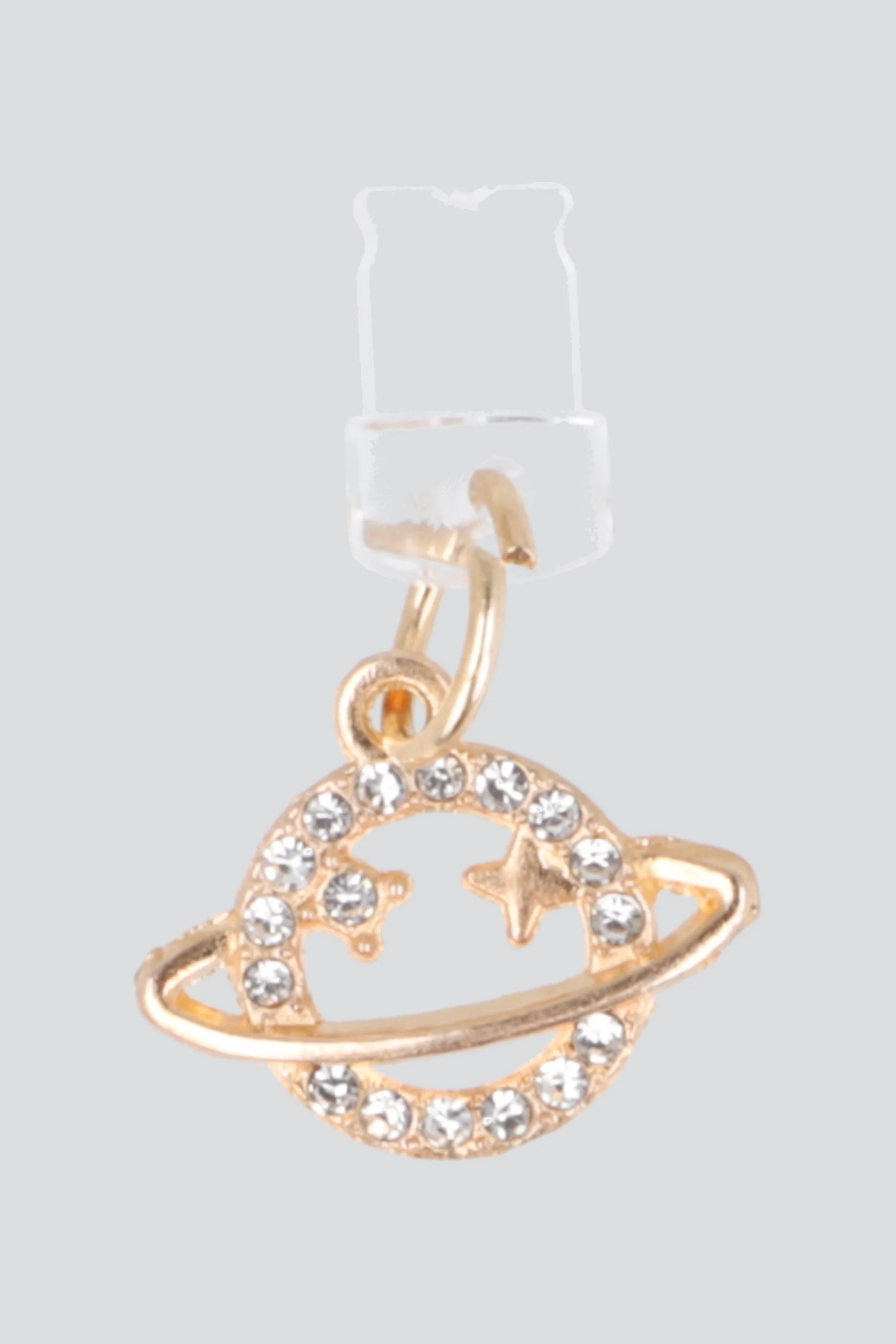 Cel charm saturno brillos lightning