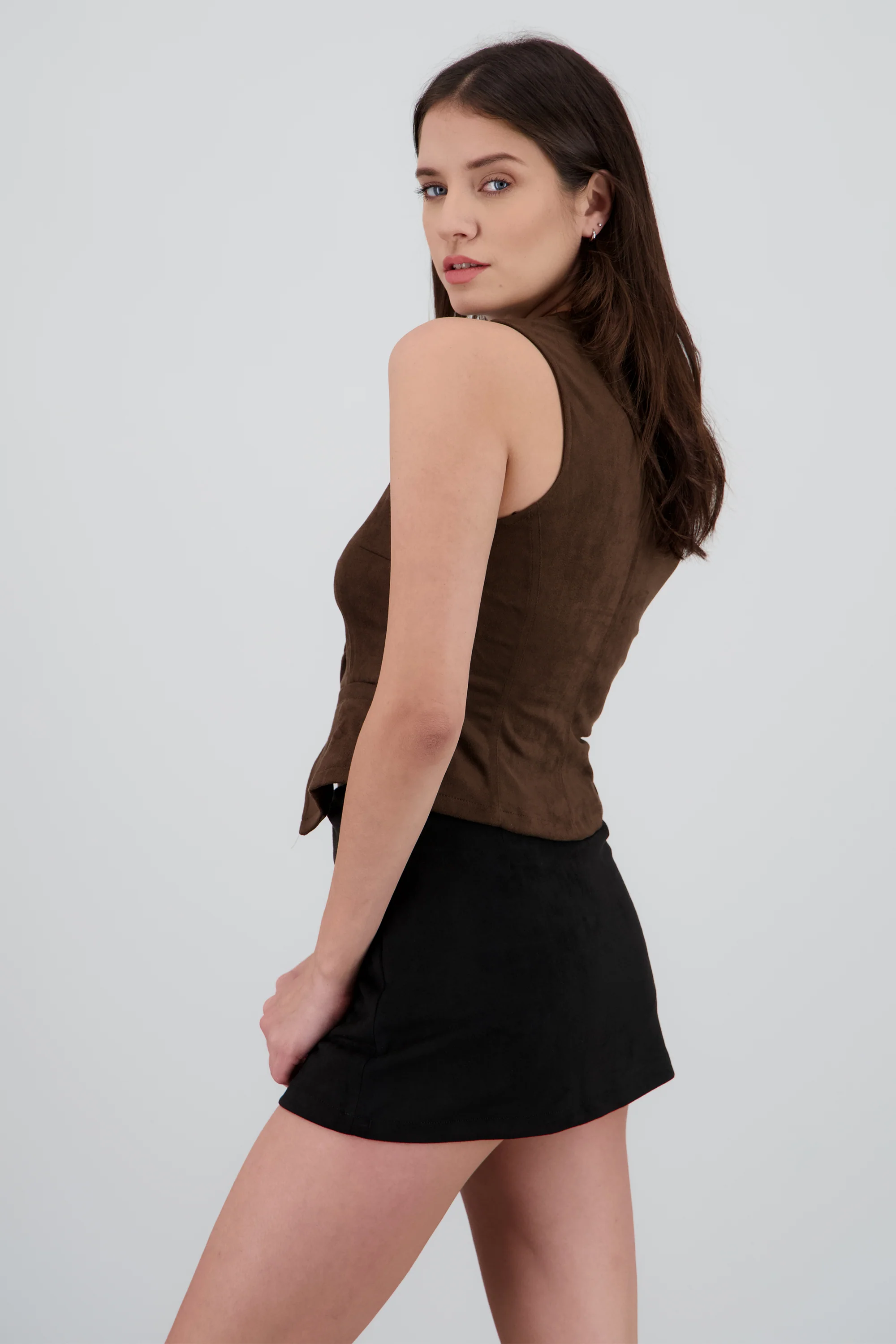 Chaleco botones suede - Image 3