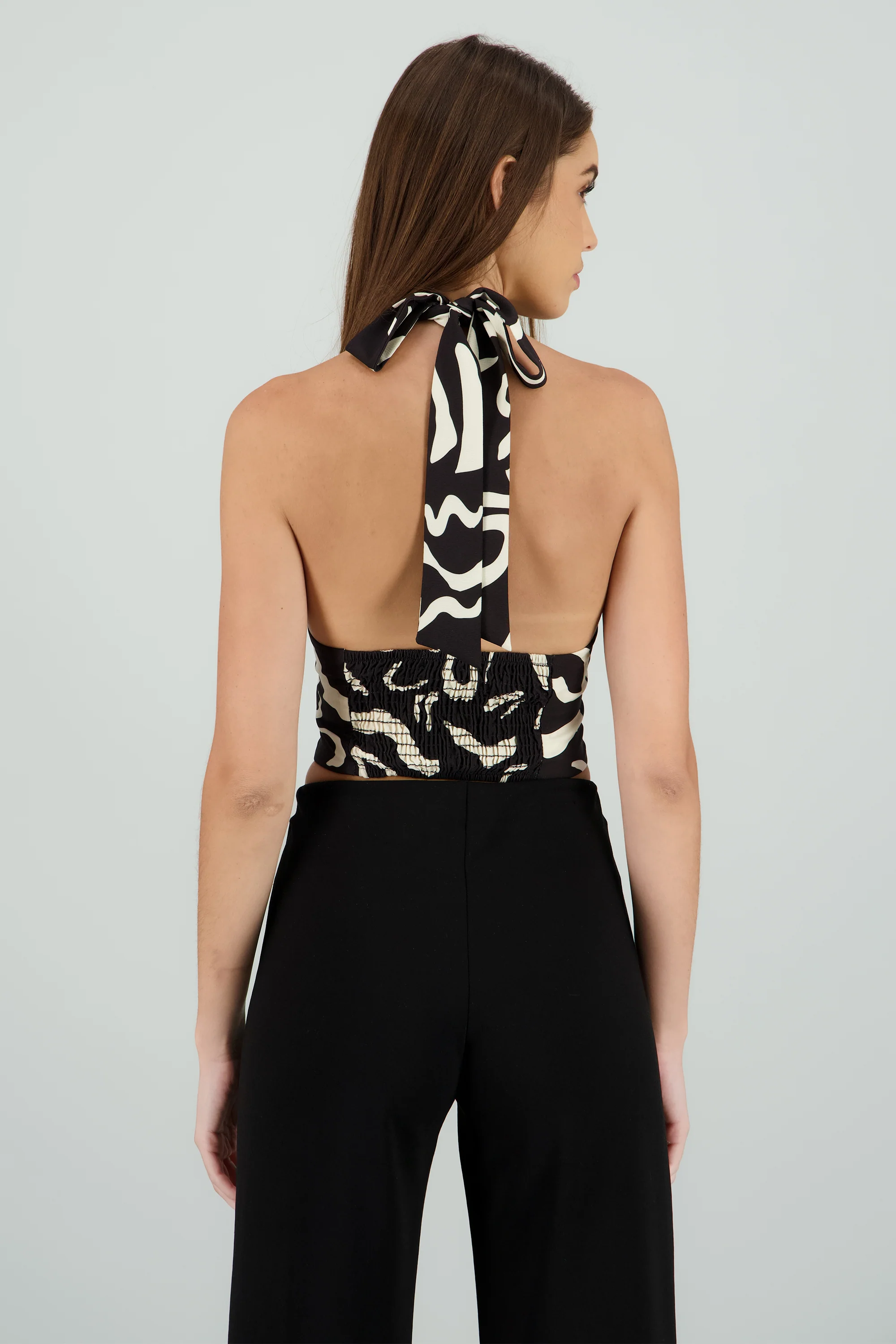 Chaleco halter detalle estampado - Image 4