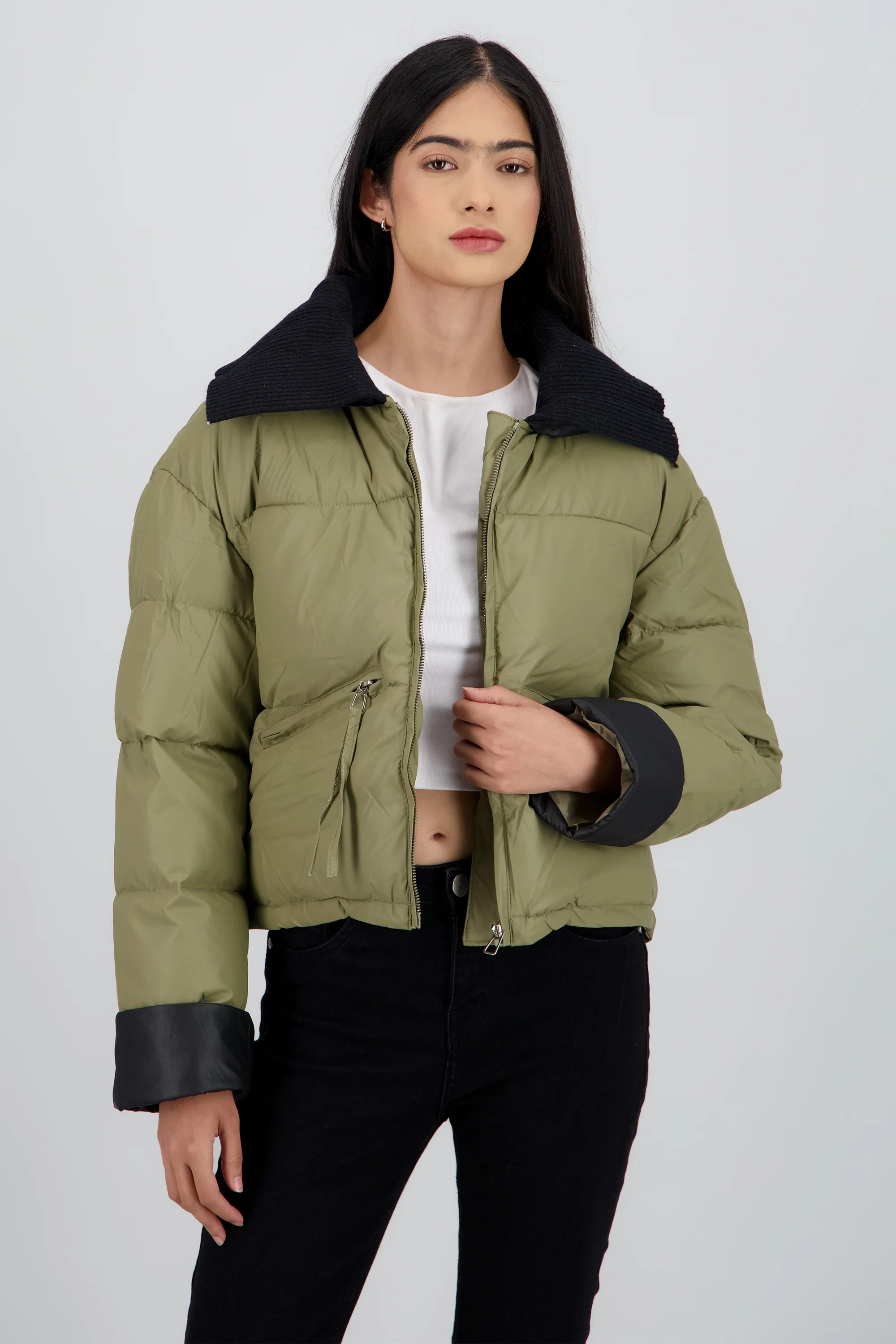 Chamarra aviador puffer