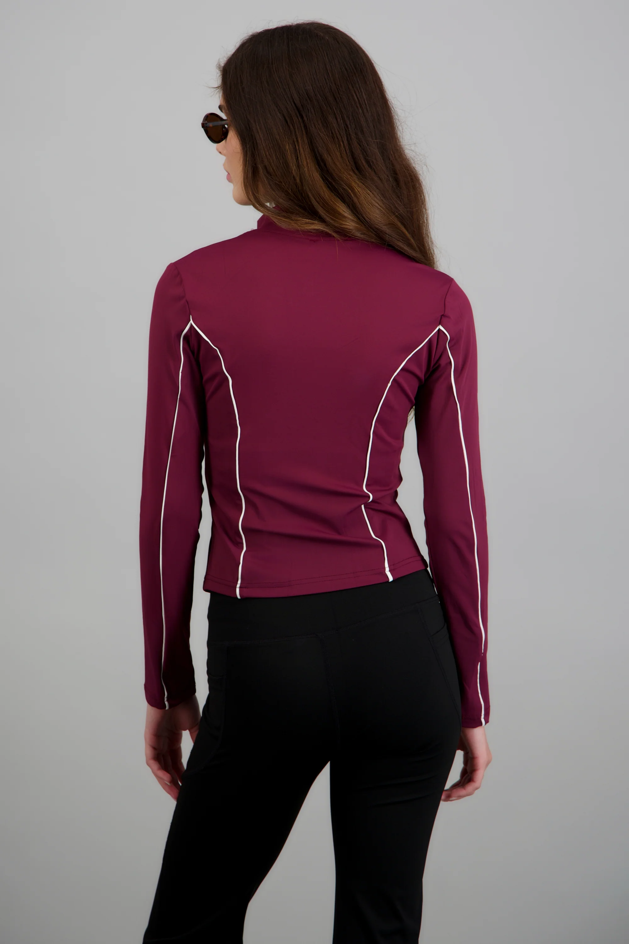 Chamarra deportiva con contrastes slim fit - Image 2