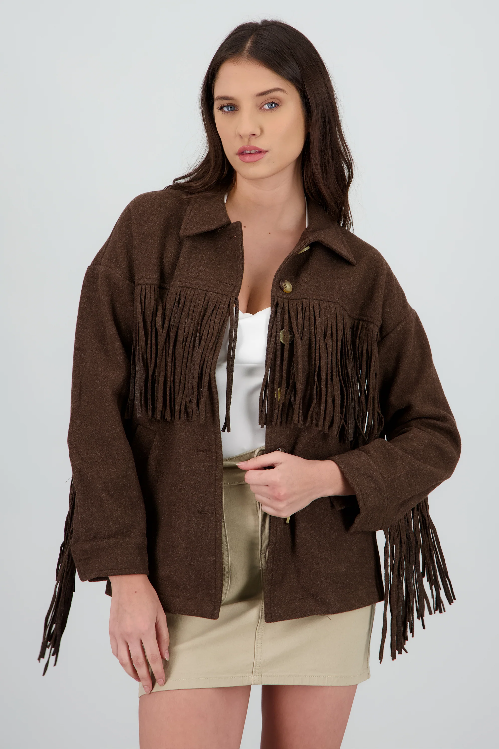 CHAMARRA DETALLE FRINGE