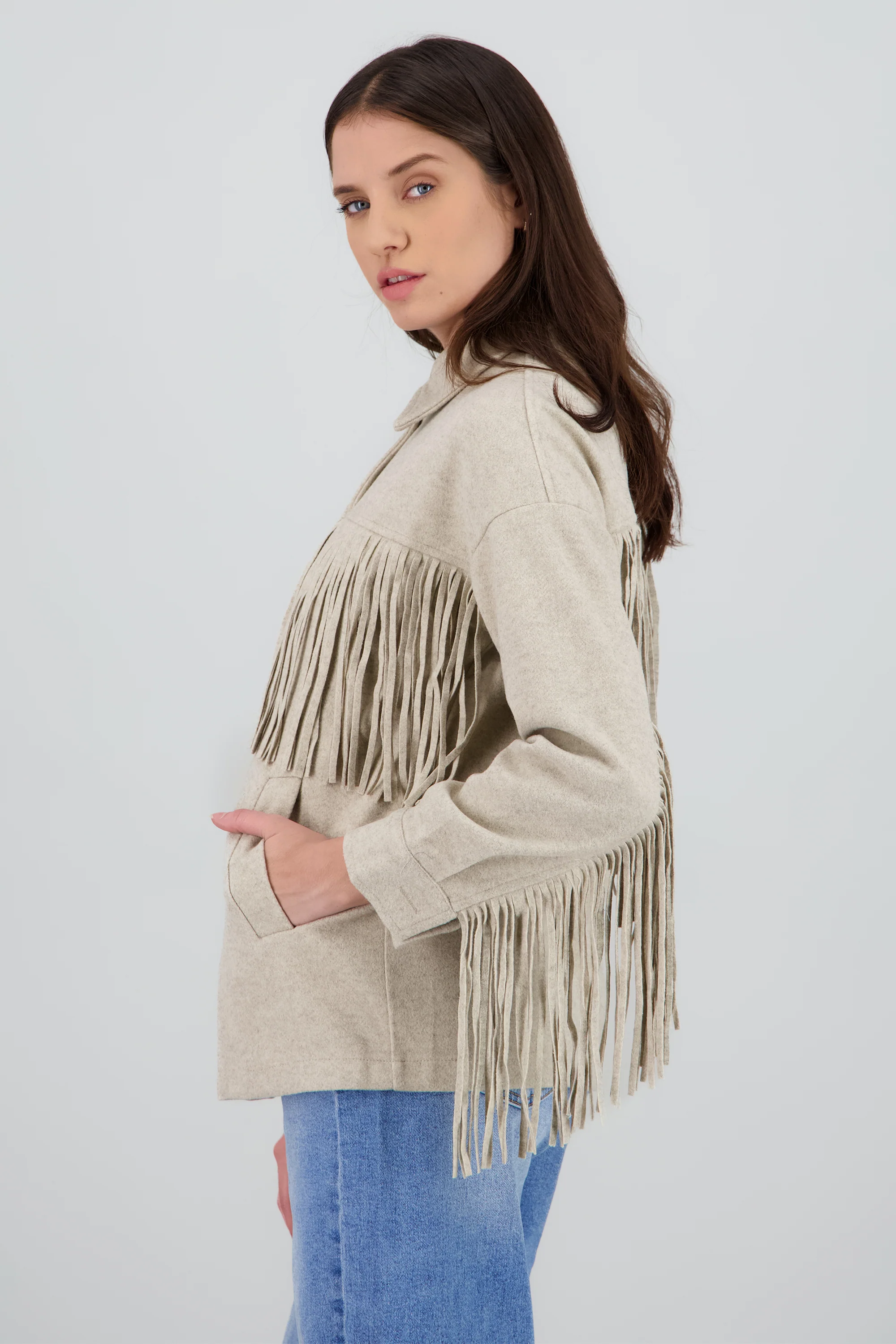 CHAMARRA DETALLE FRINGE - Image 3