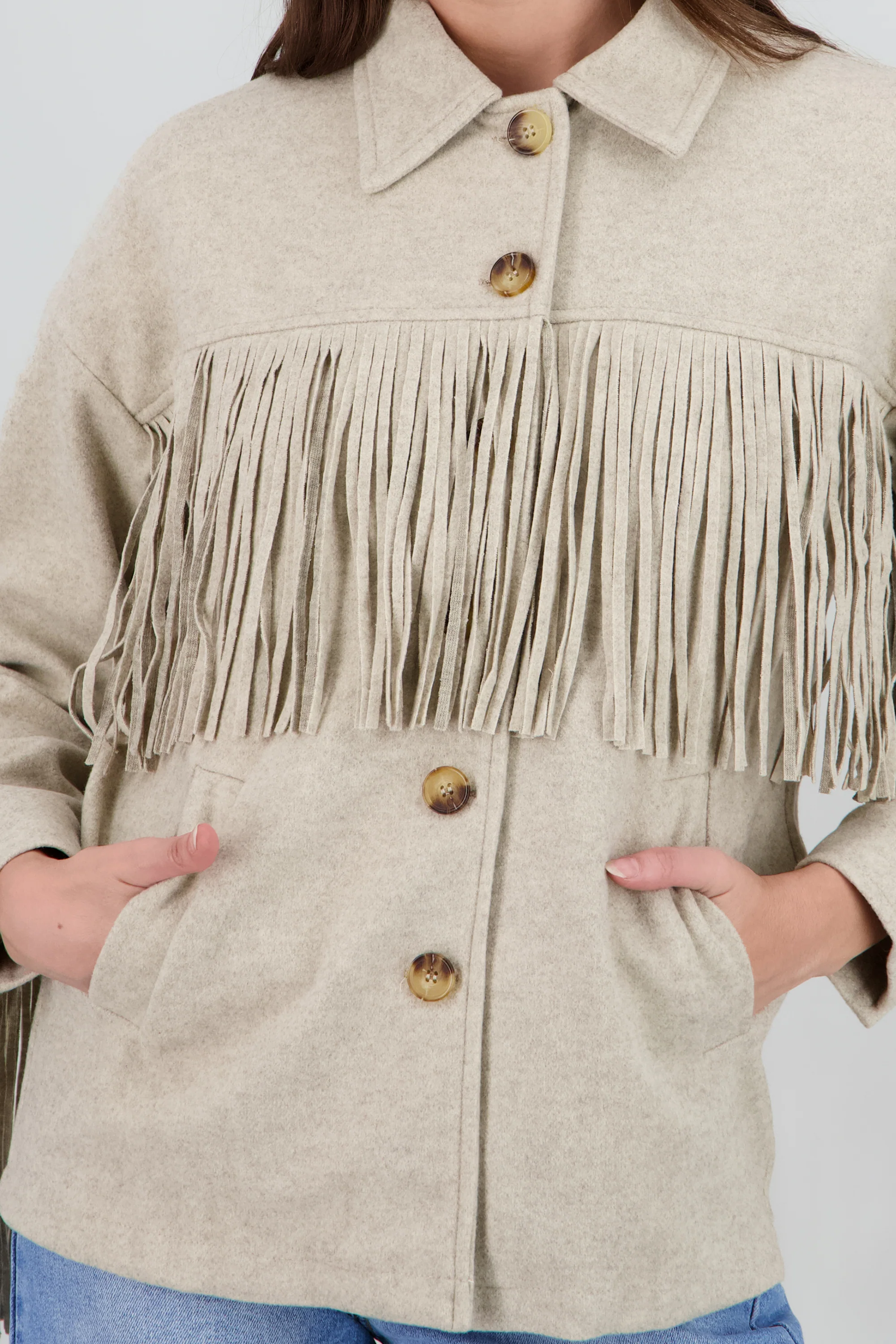 CHAMARRA DETALLE FRINGE - Image 5
