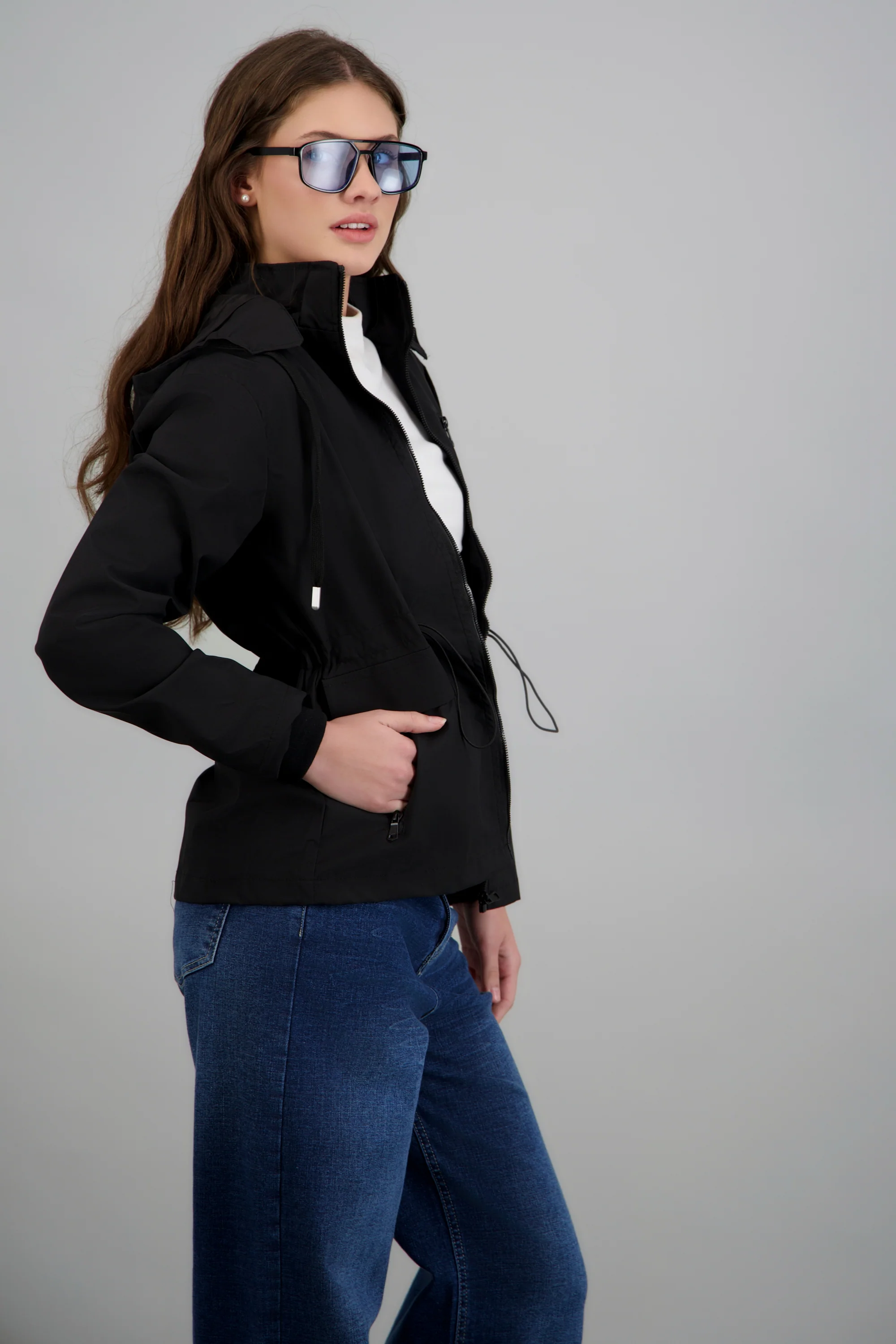 Chamarra ligera capucha impermeable - Image 3