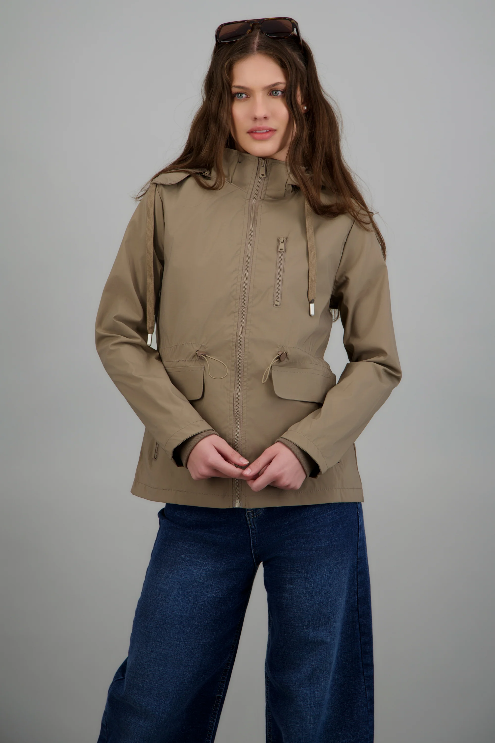 Chamarra ligera capucha impermeable - Image 2