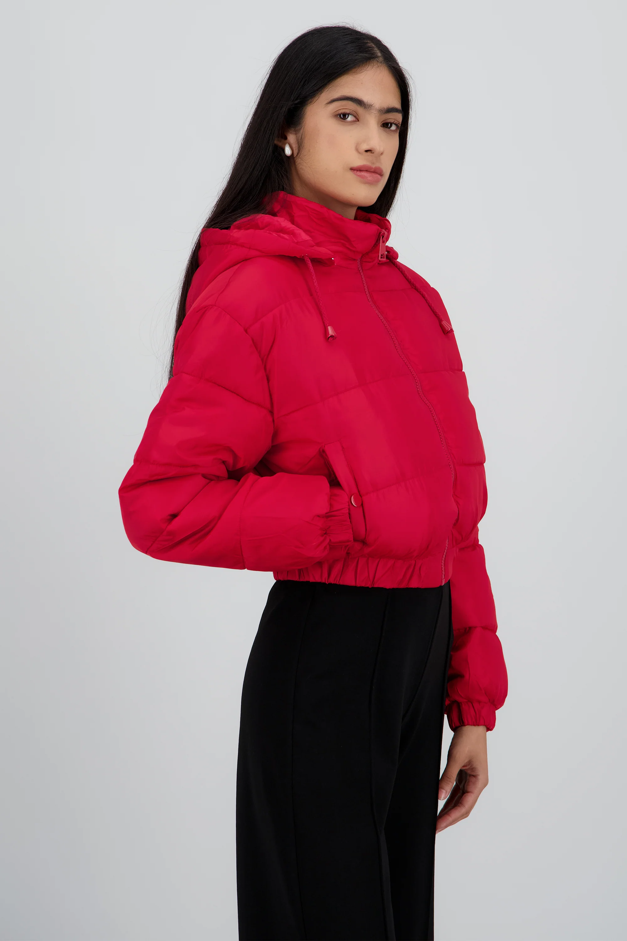 Chamarra puffer gorro - Image 3