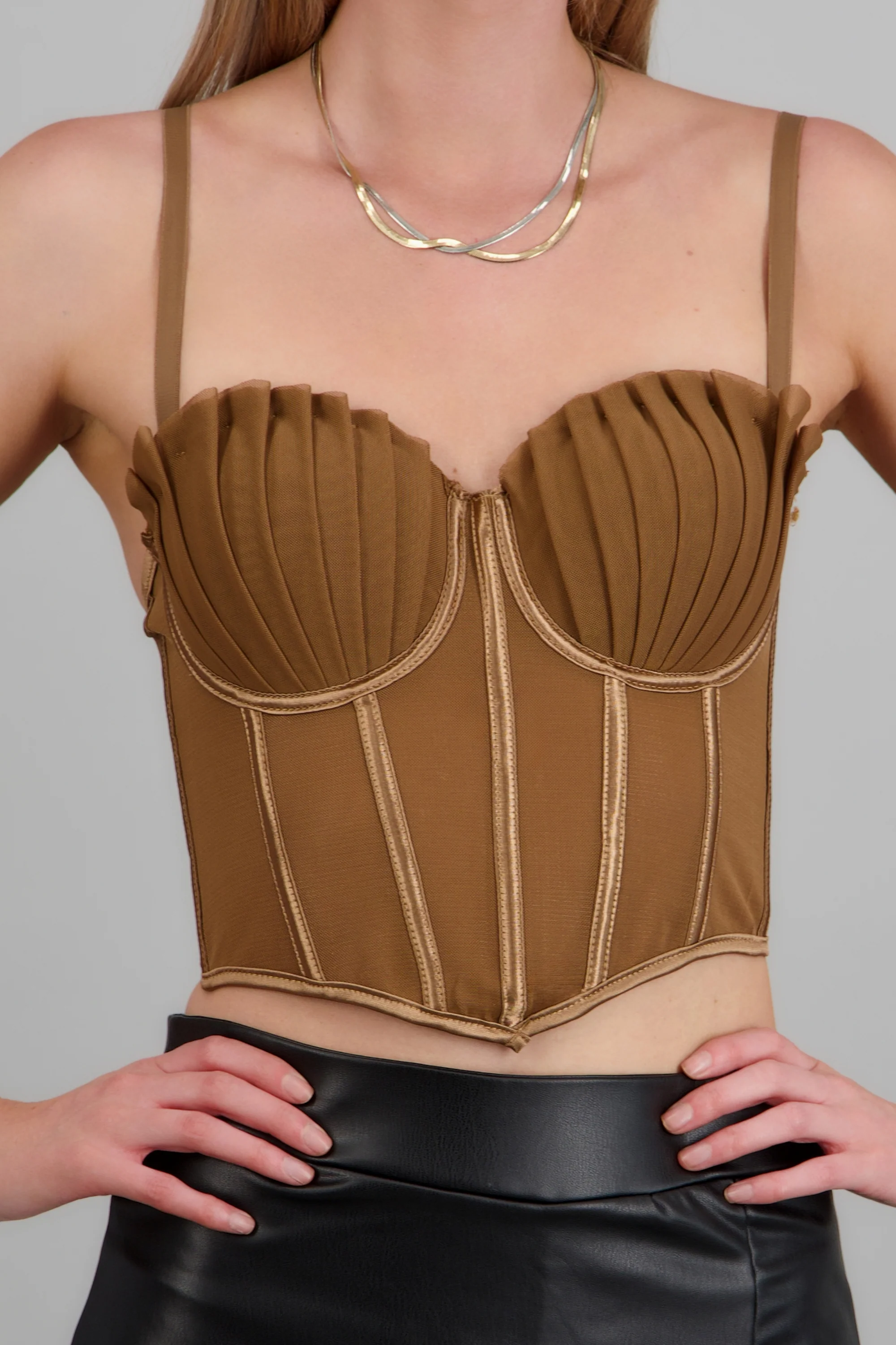 Corset varillas det plisado copas - Image 5