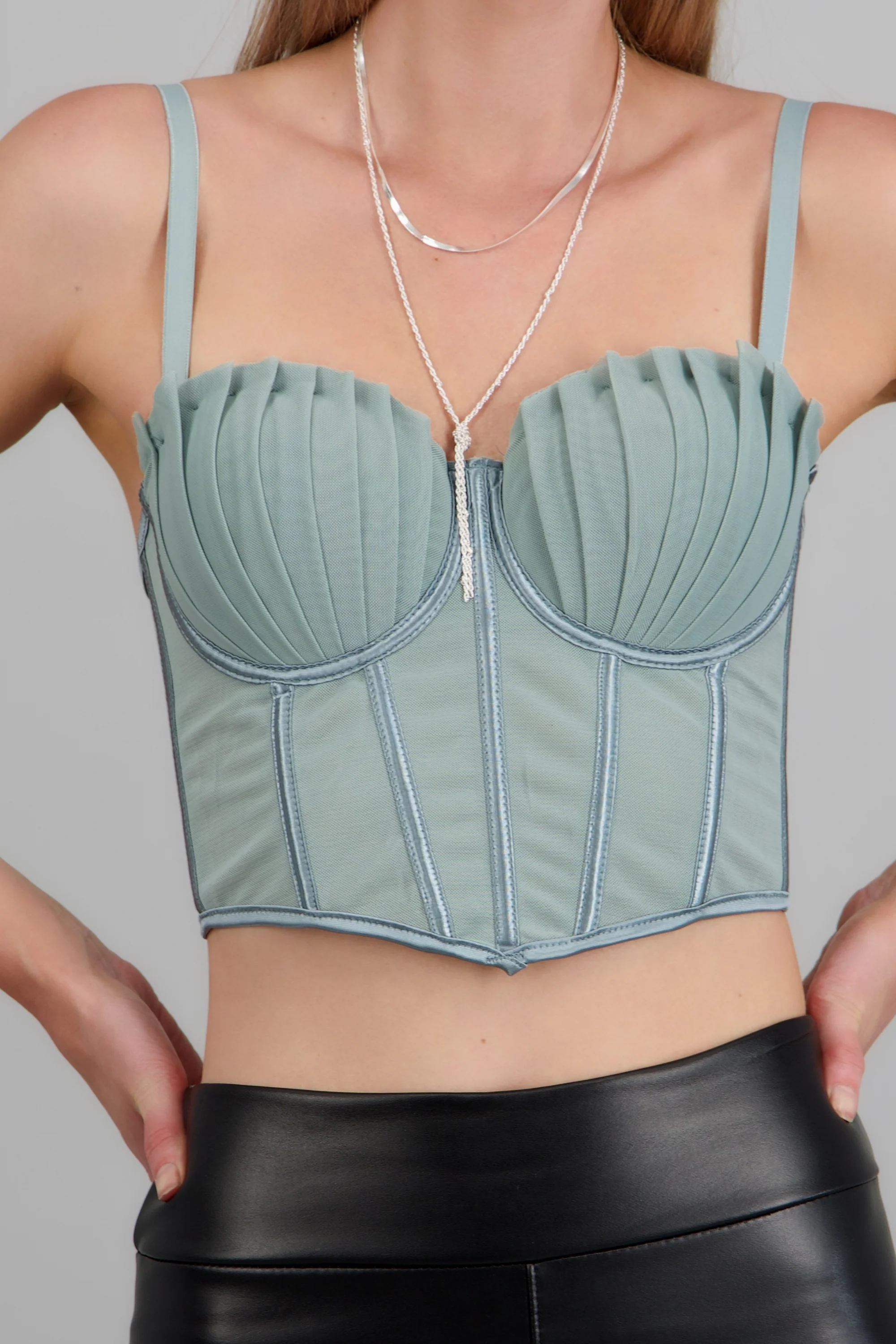 Corset varillas det plisado copas - Image 5