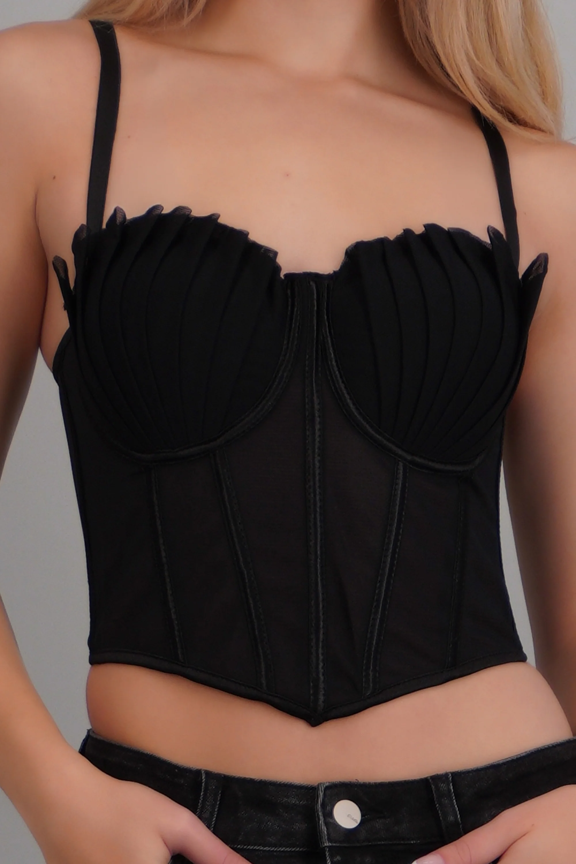 Corset varillas det plisado copas - Image 5