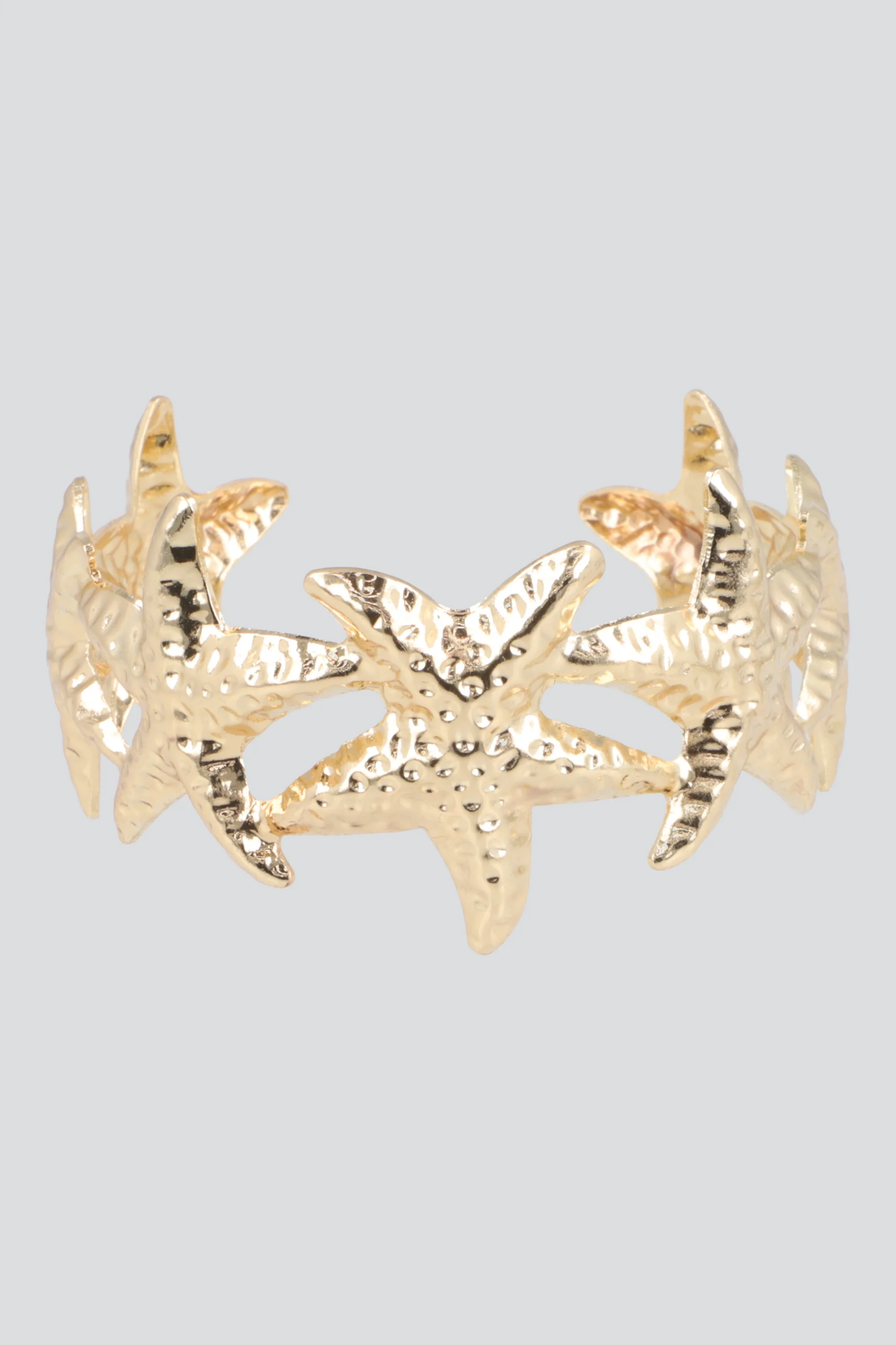 Cuff multi estrellas de mar metal