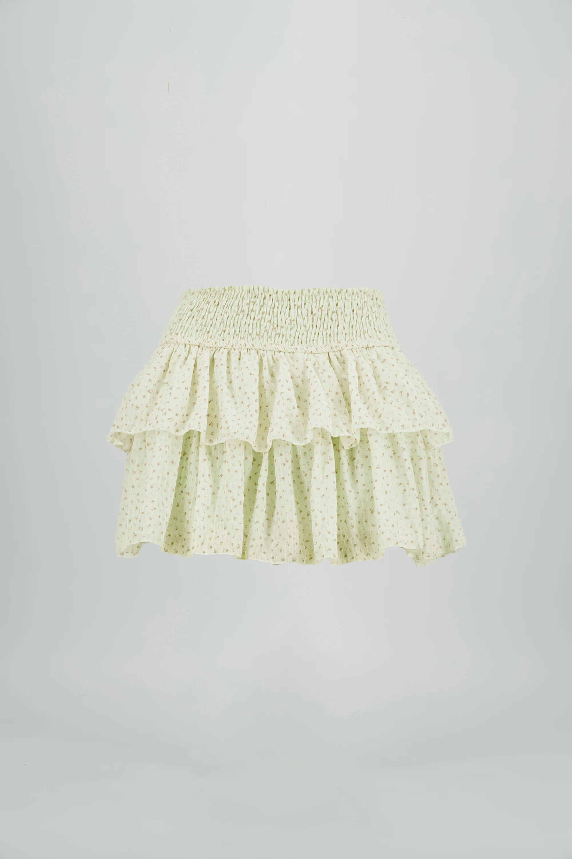 Falda doble olan con smock en cintura - Image 6