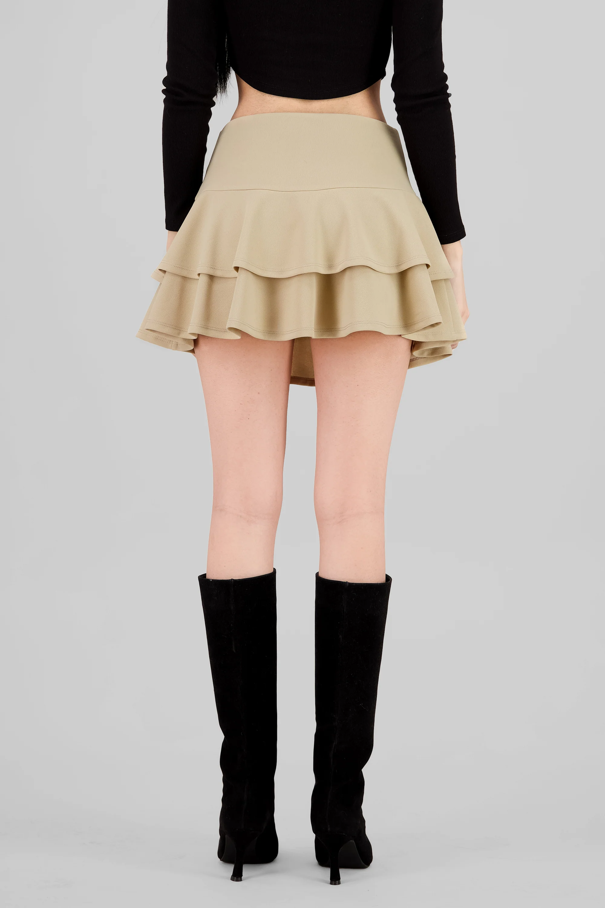 Falda Doble Olan Pretina Ancha - Image 4
