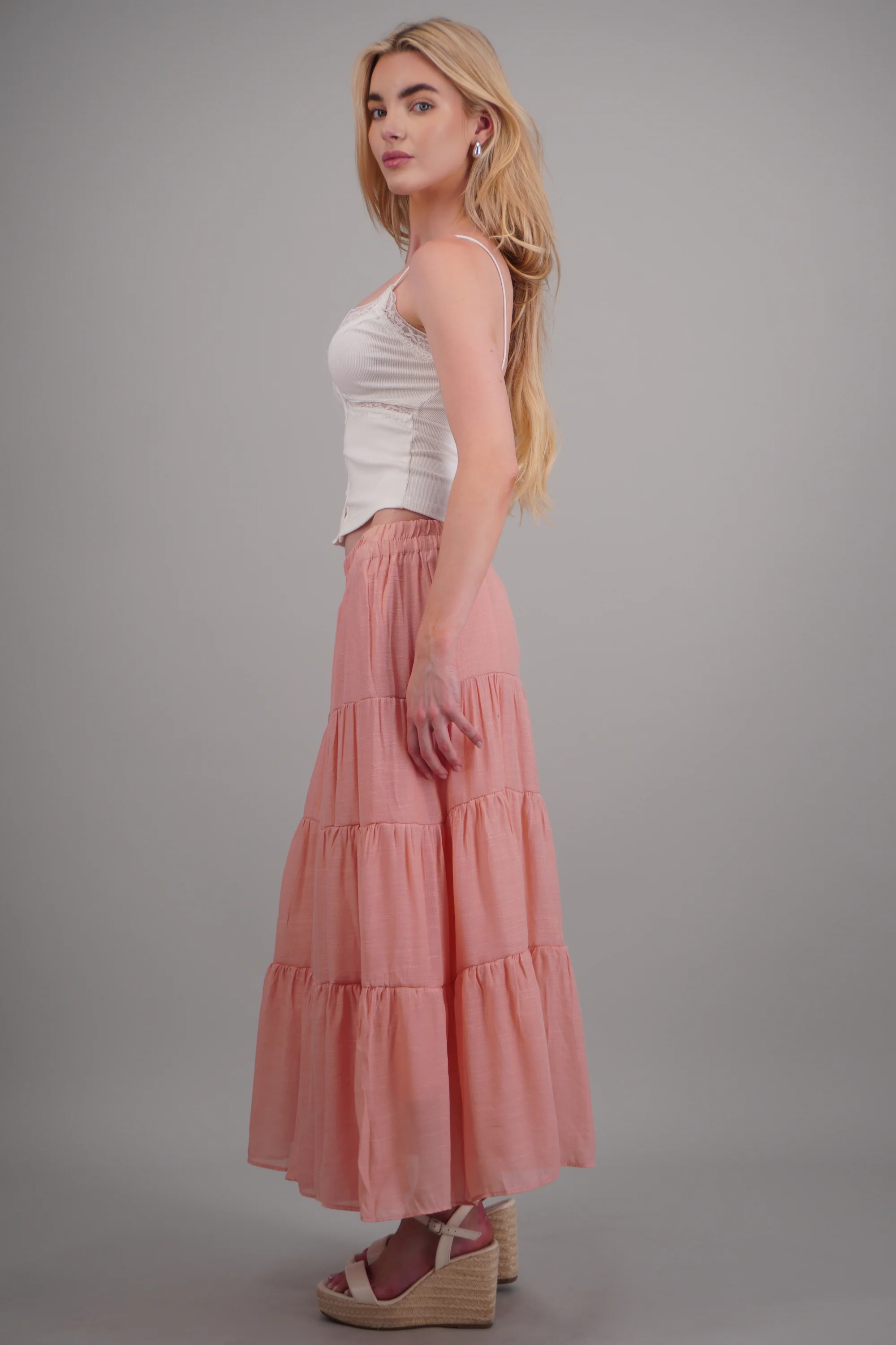 Falda larga de niveles - Image 2