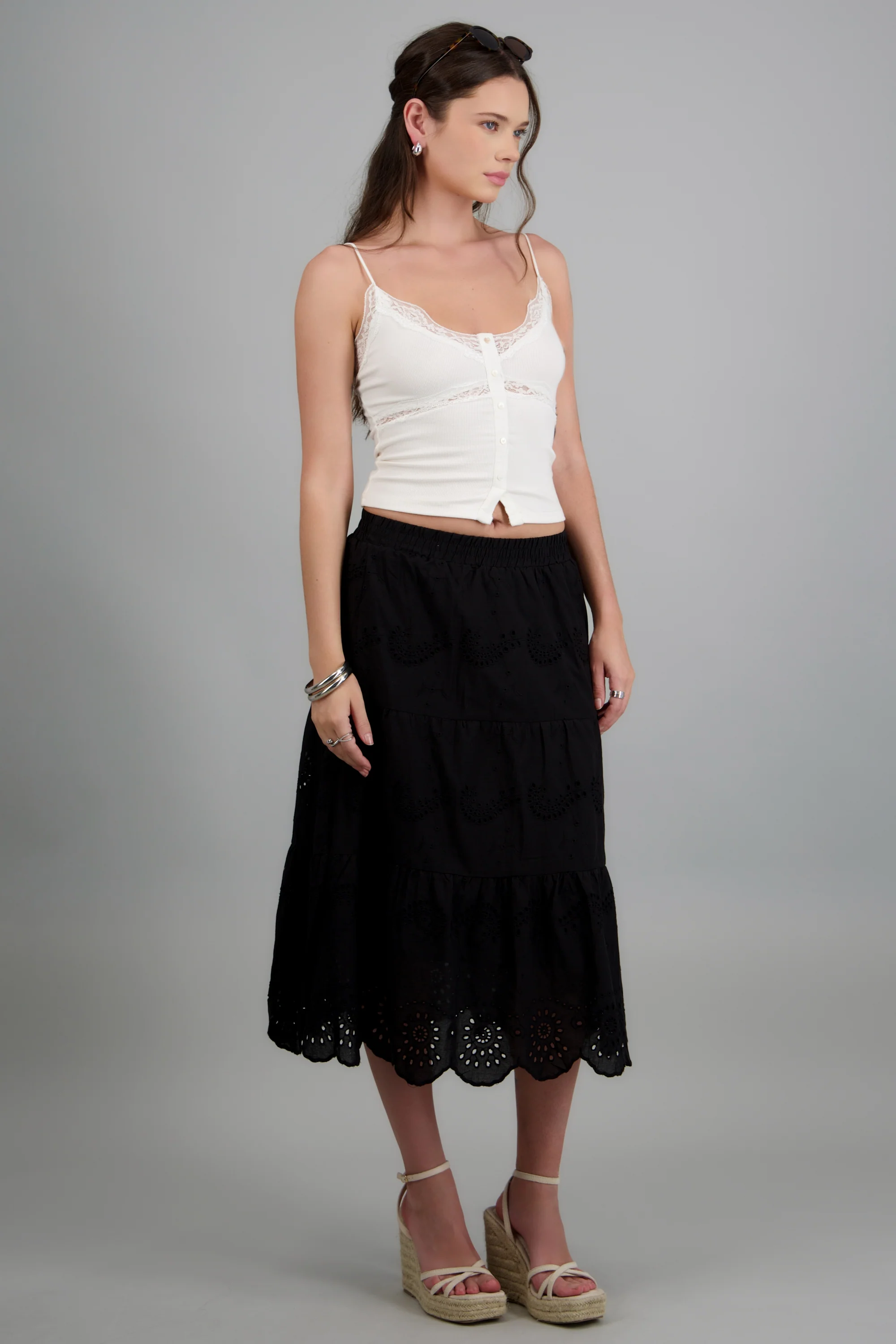 Falda maxi eyelet - Image 2