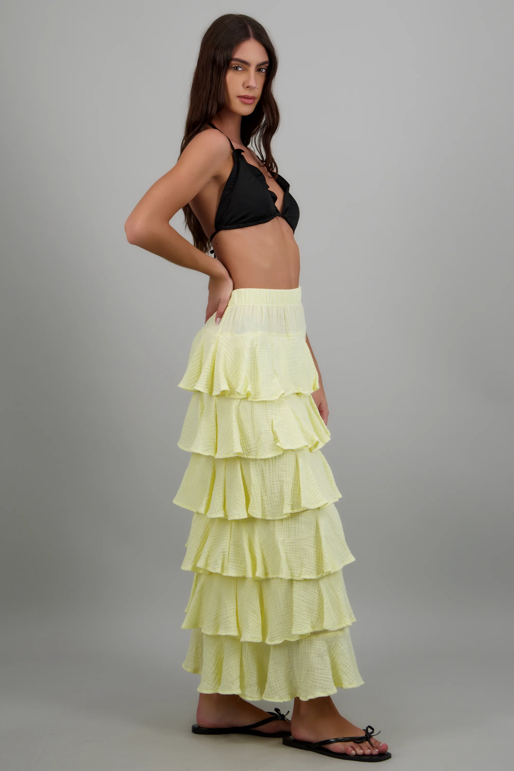 Falda maxi olanes ligera - Image 3