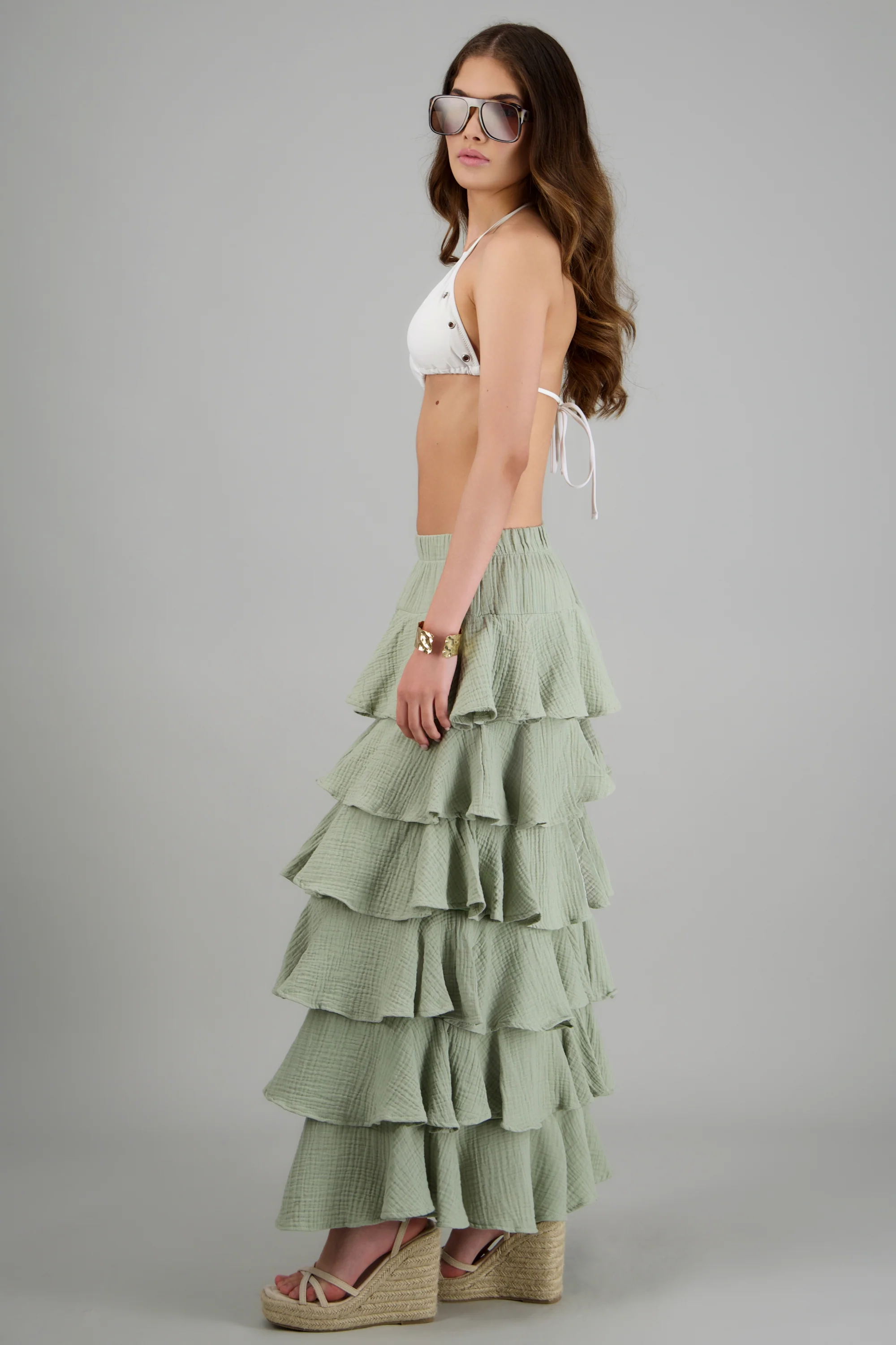 Falda maxi olanes ligera - Image 4