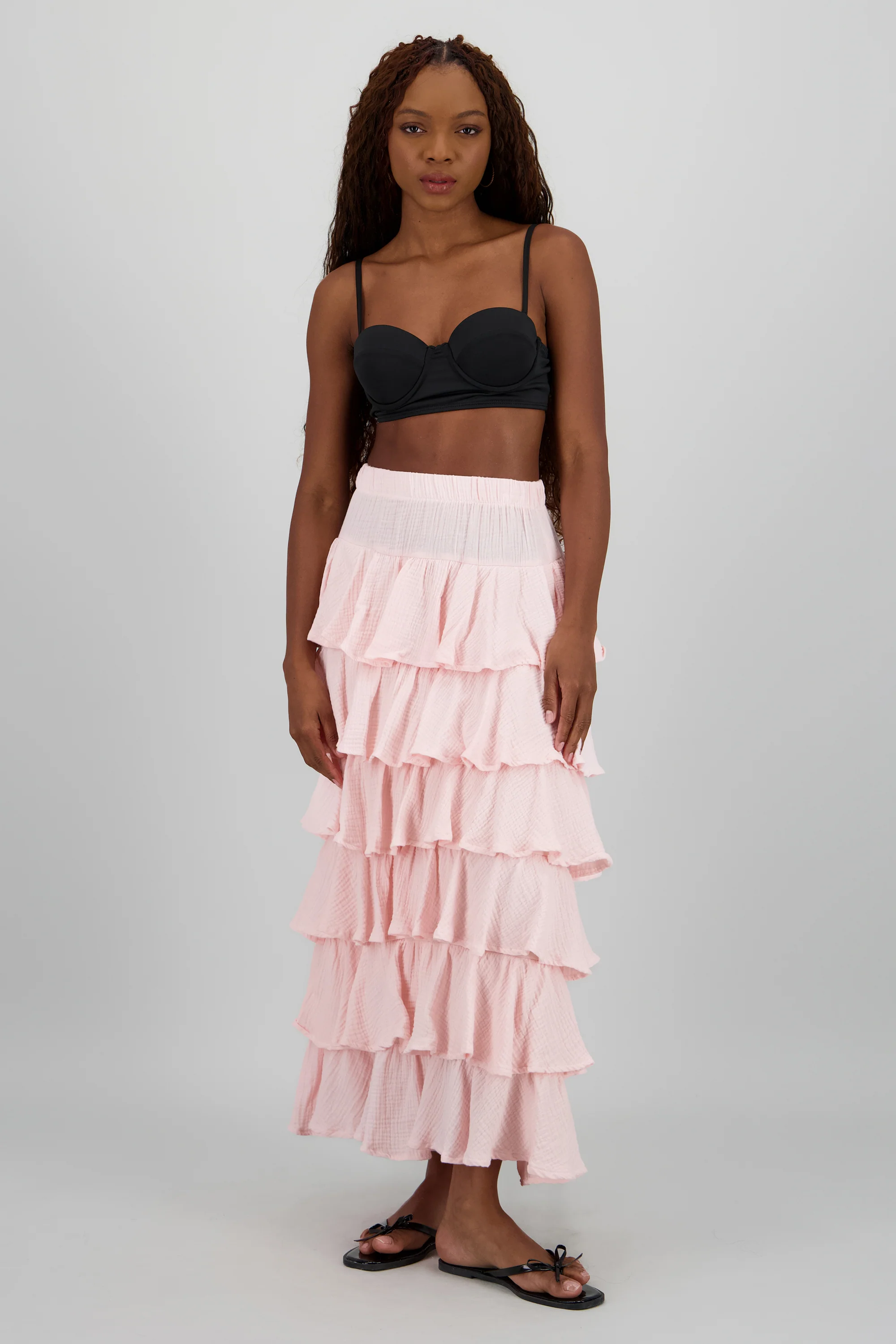 Falda maxi olanes ligera