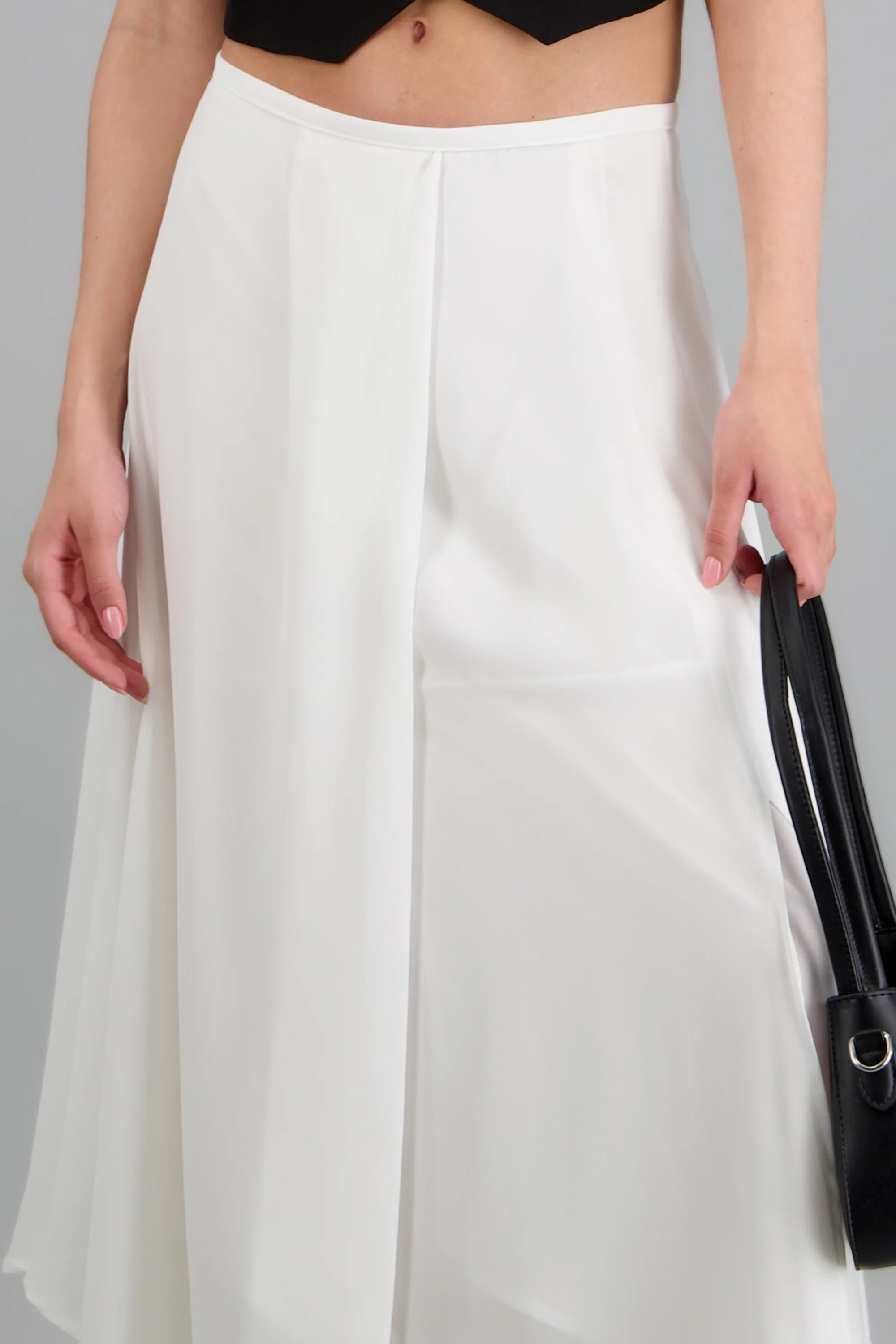 Falda midi chiffon asimetrica - Image 5