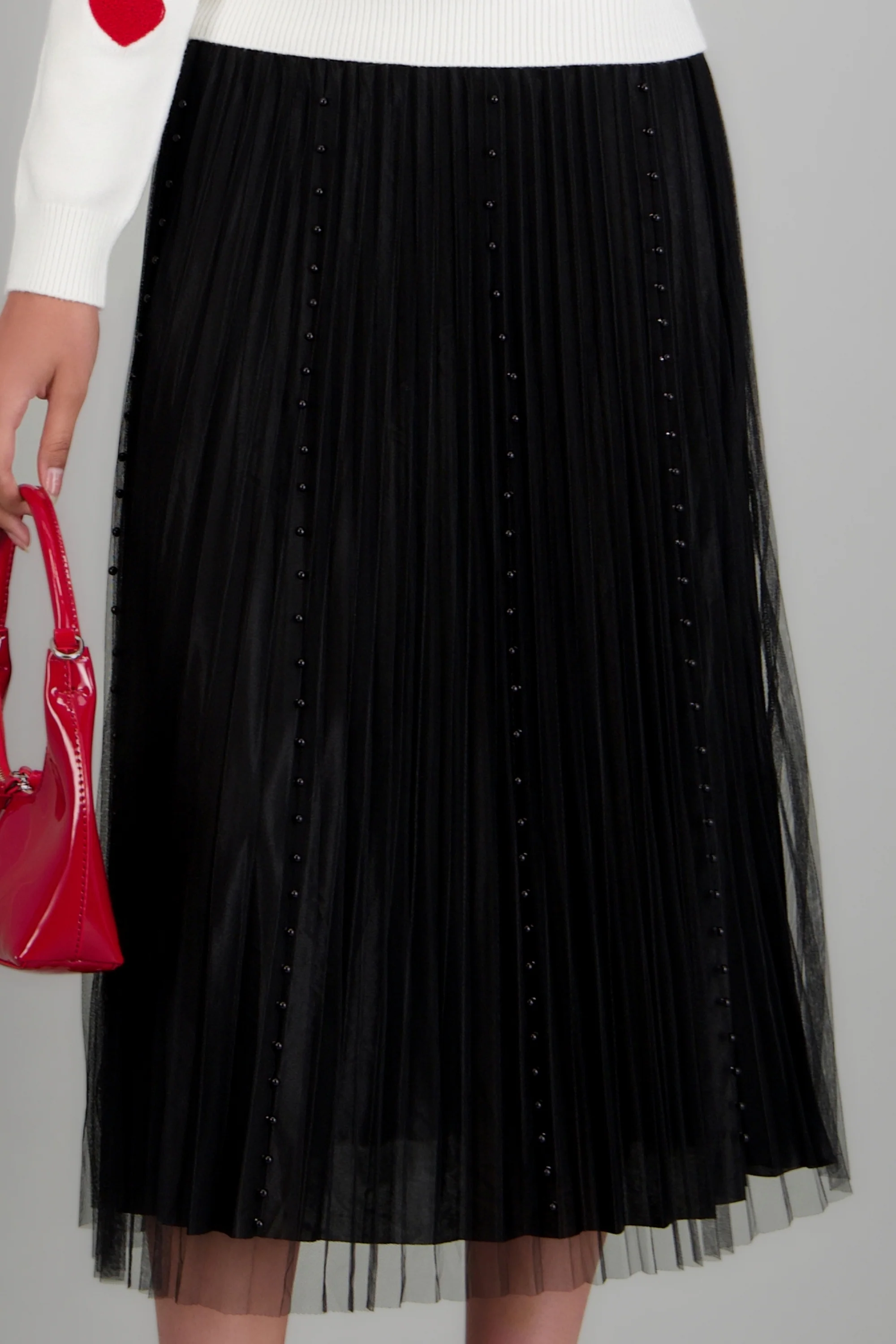 Falda midi con perlas - Image 5