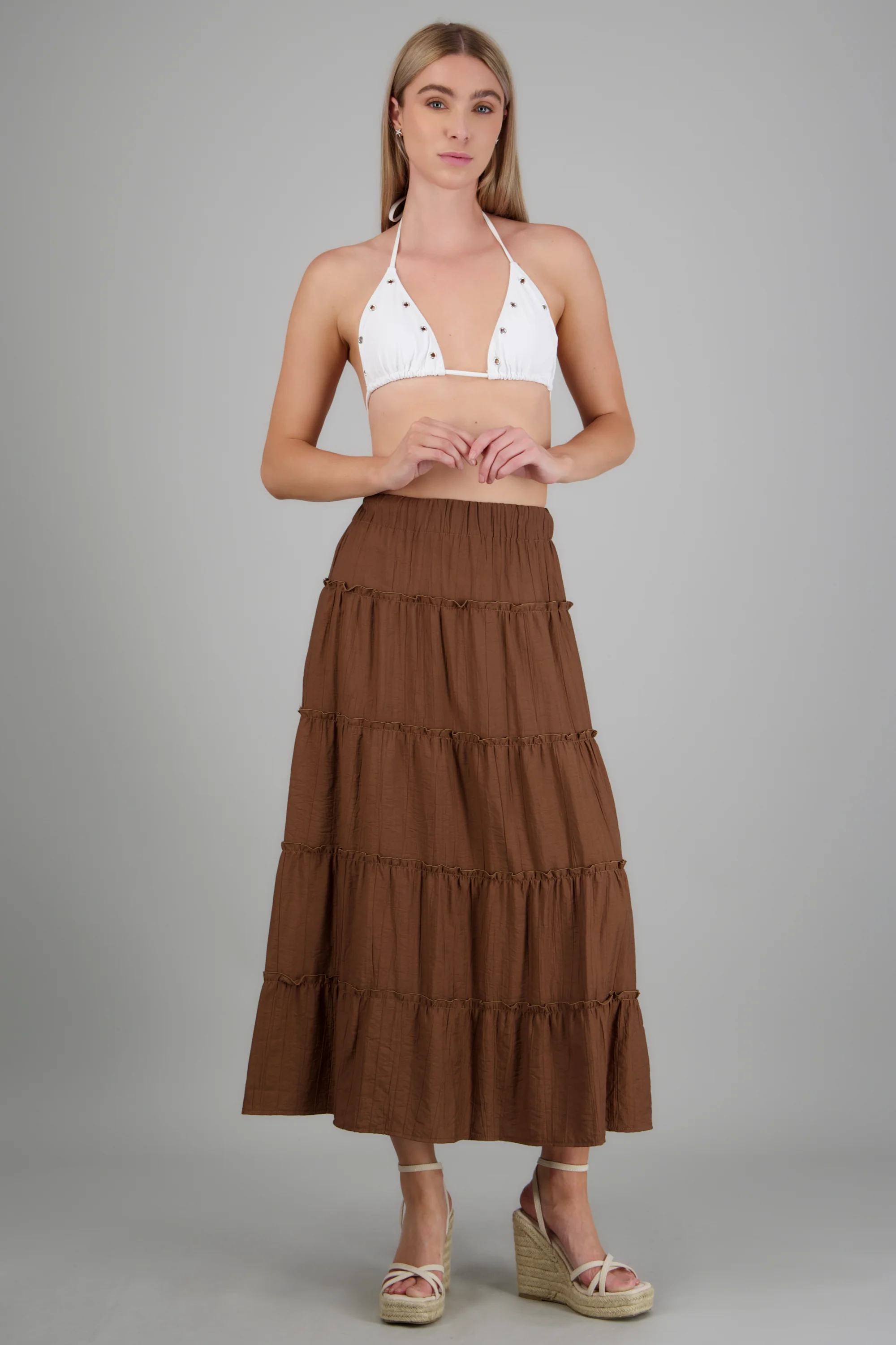 Falda midi cortes ligera - Image 2