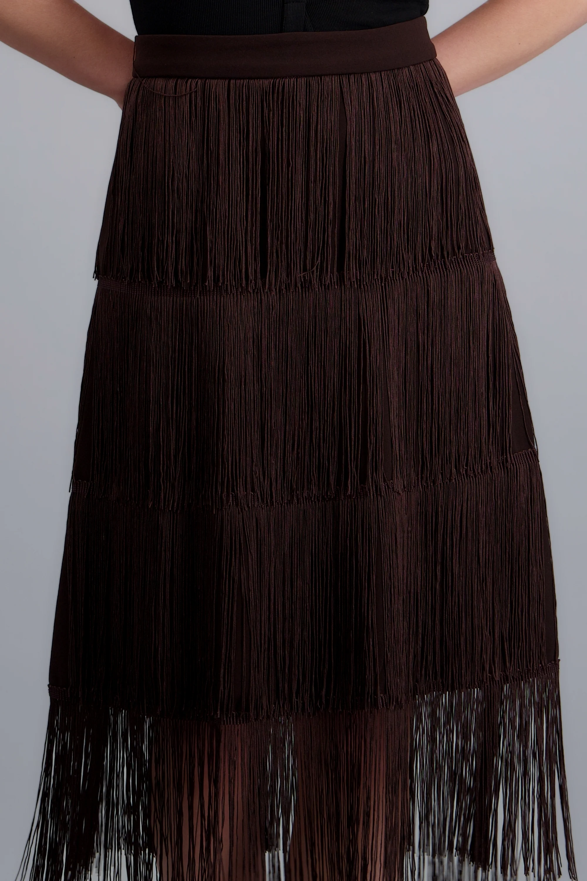 Falda midi flecos - Image 6