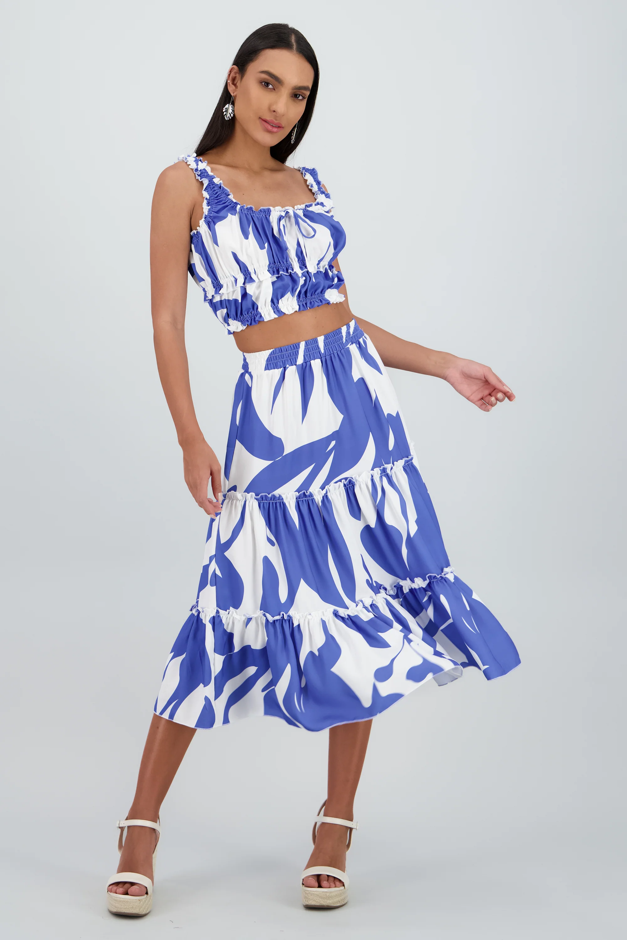 falda midi olanes pretina