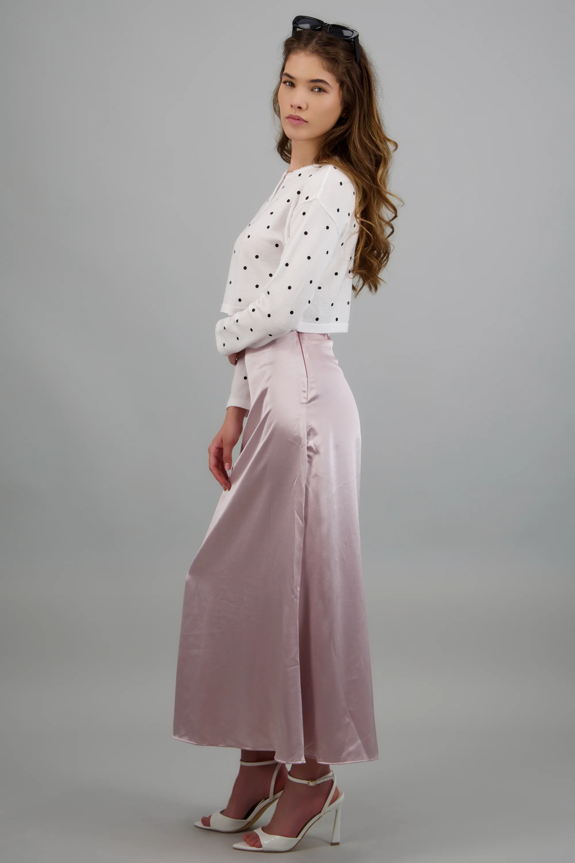 Falda midi satin - Image 2