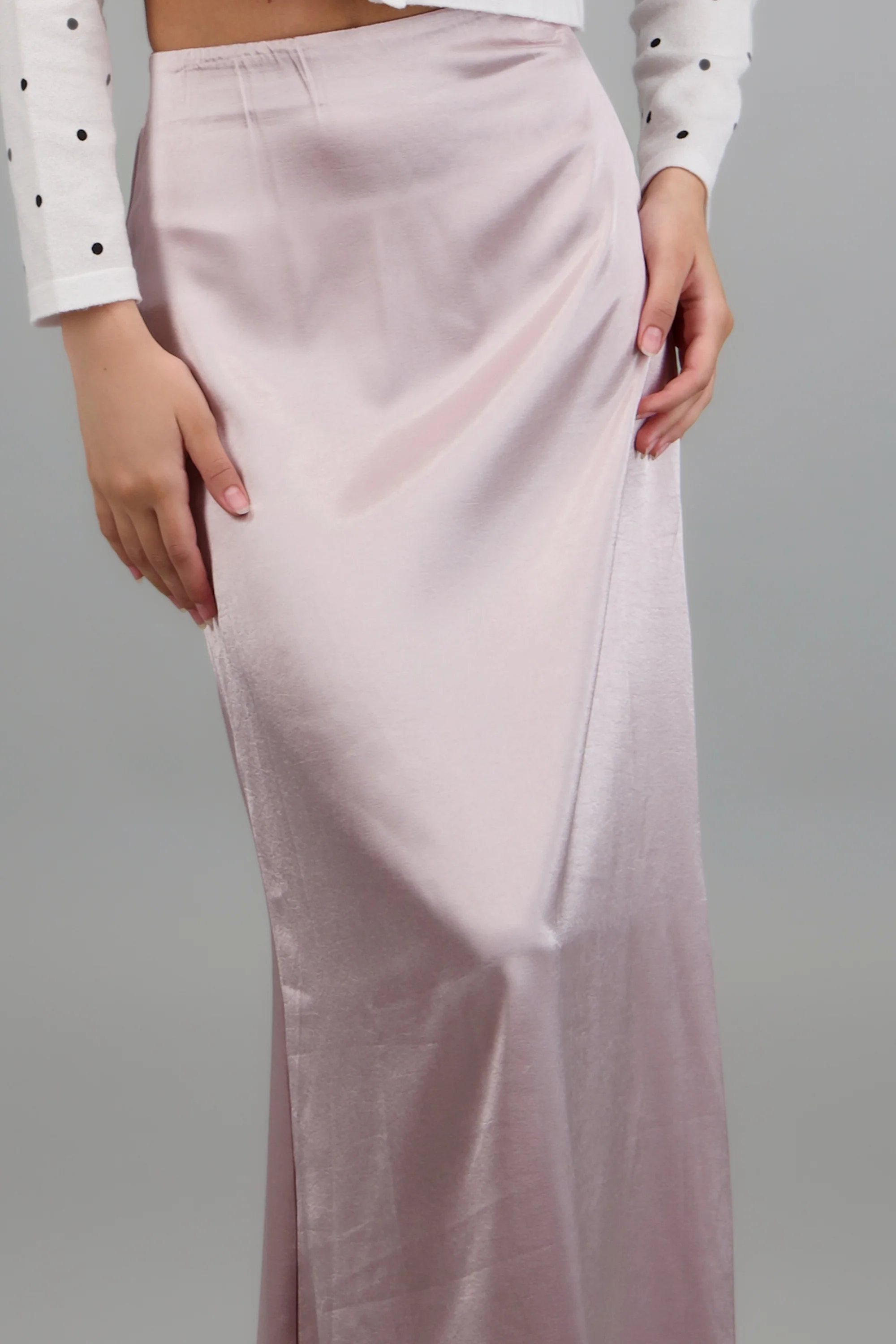 Falda midi satin - Image 5