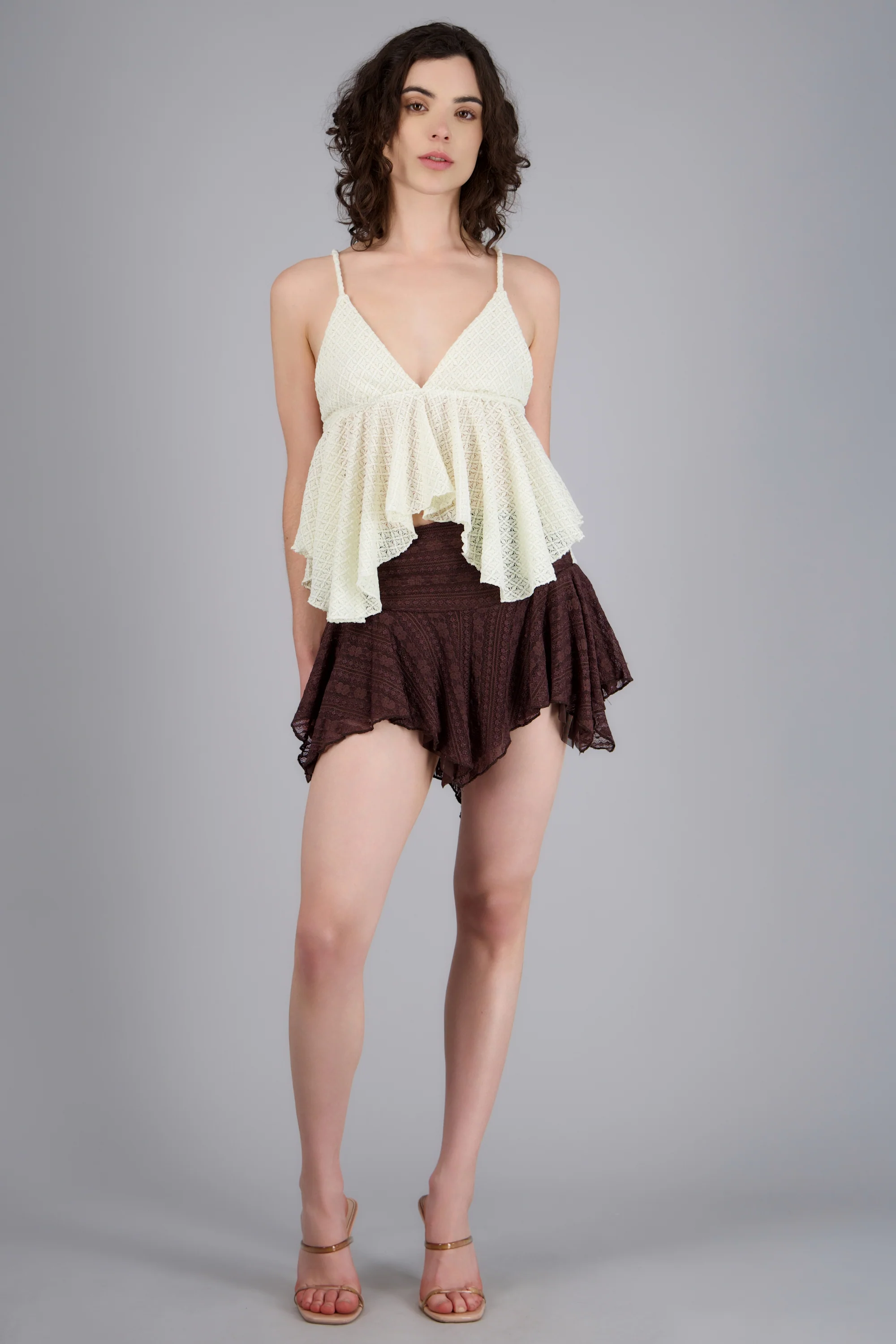 Falda mini encaje
