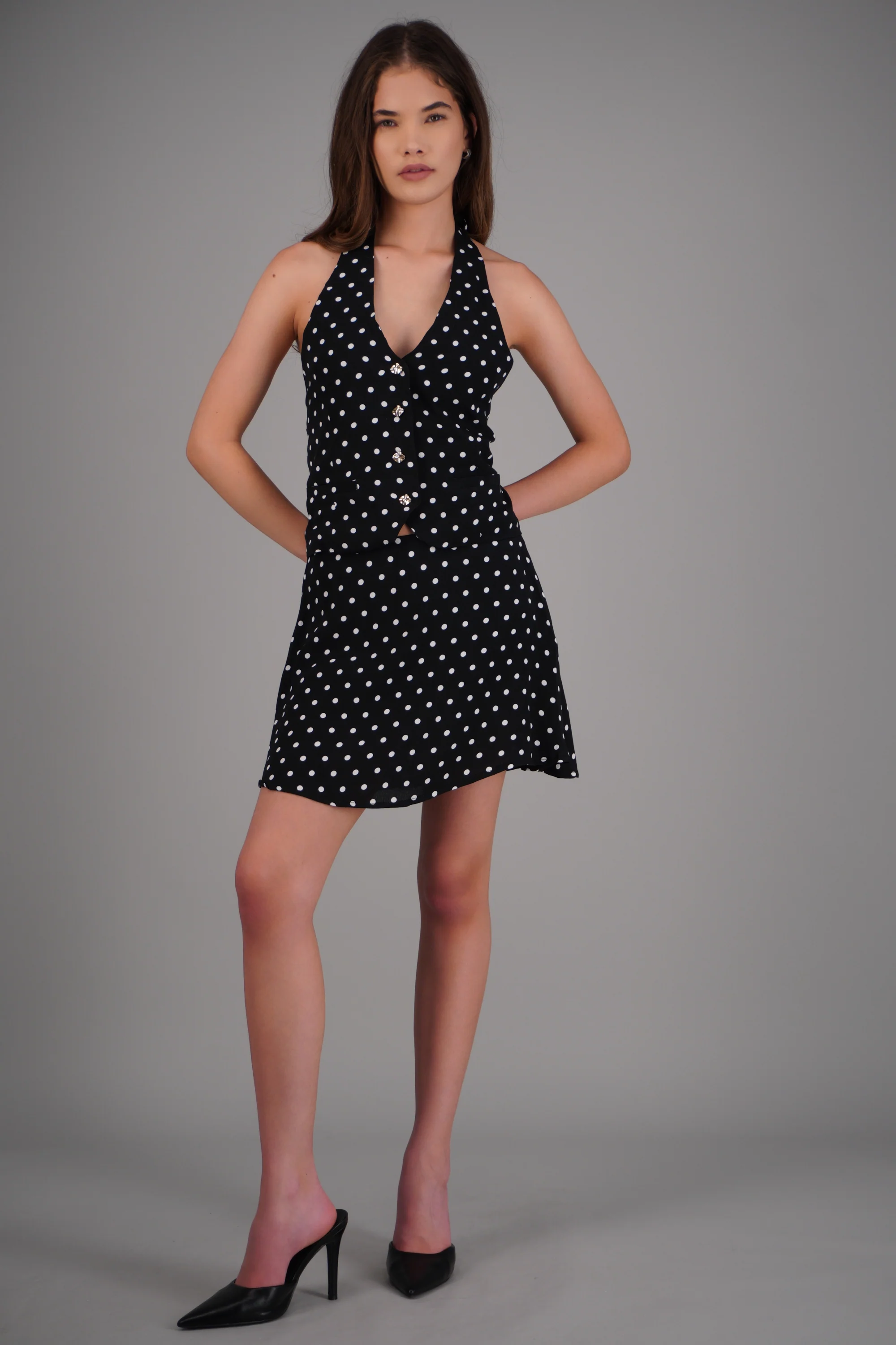 Falda mini polka dots